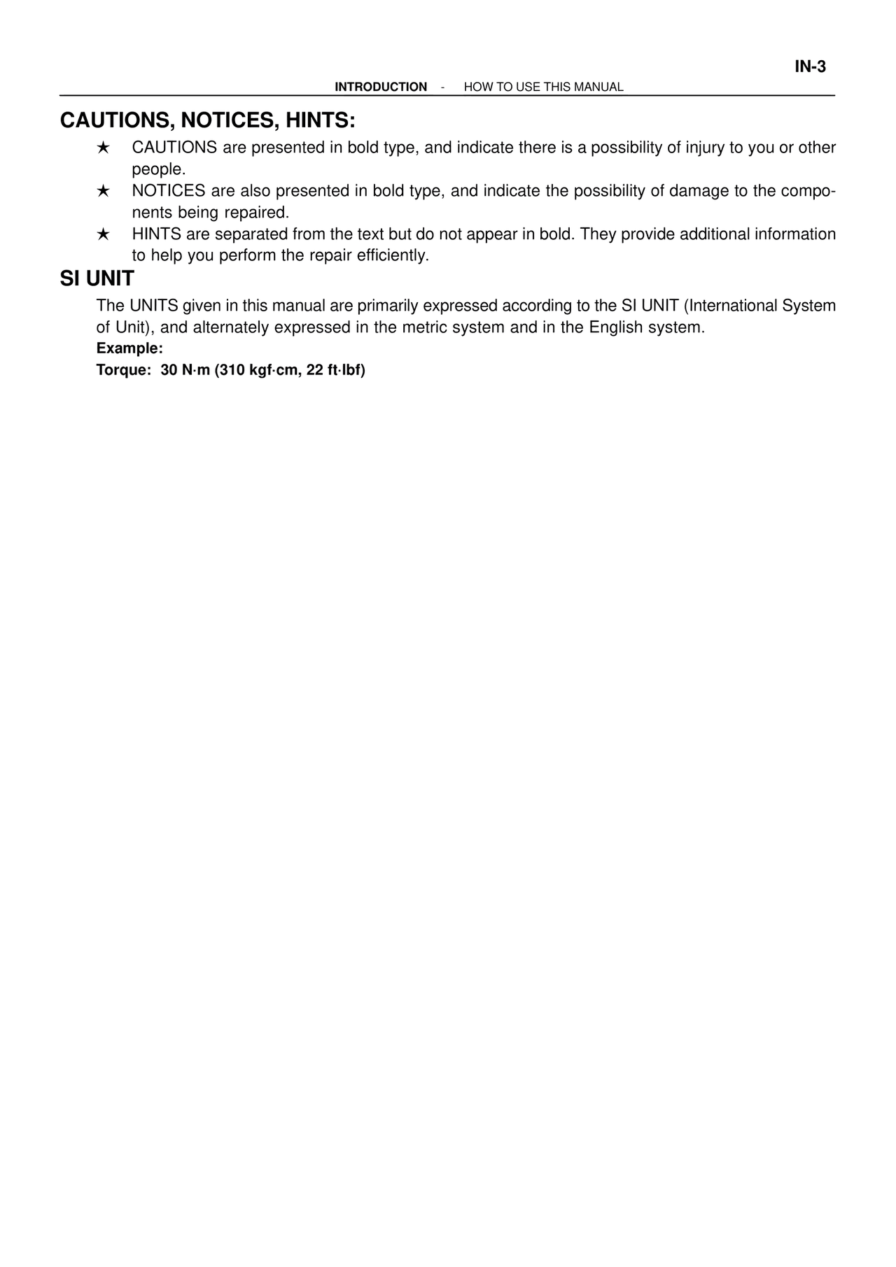Cautions, Notices, Hints: — MK4 Supra ATM Unit Repair, page 3