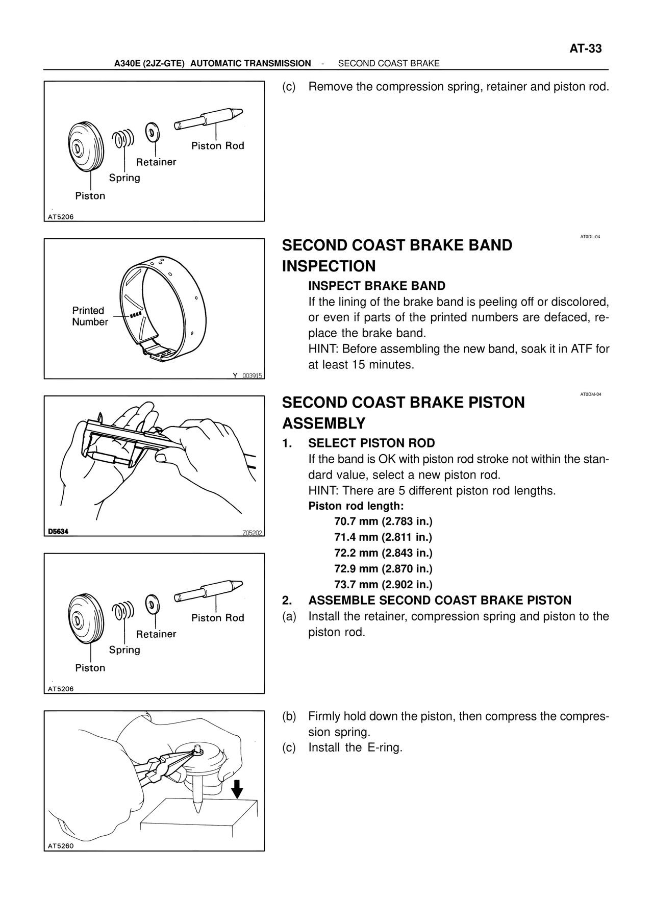 Second Coast Brake Band Inspection — MK4 Supra ATM Unit Repair, page 70