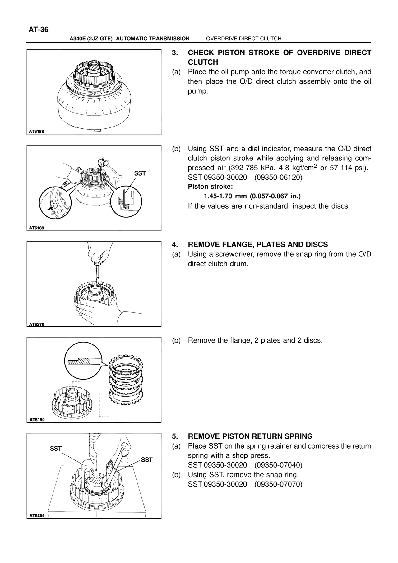 Overdrive Direct Clutch — MK4 Supra ATM Unit Repair, page 73