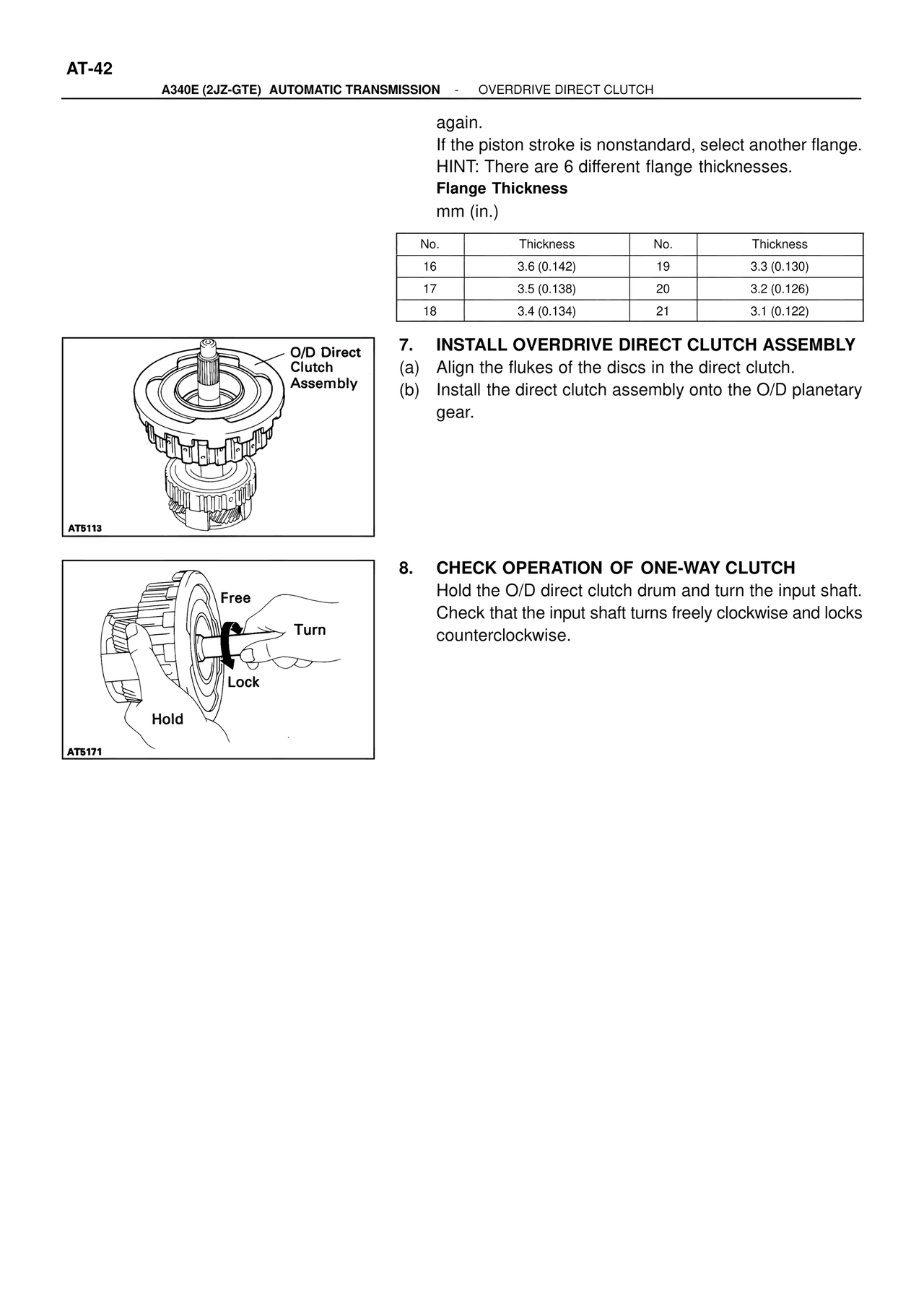 Overdrive Direct Clutch — MK4 Supra ATM Unit Repair, page 79