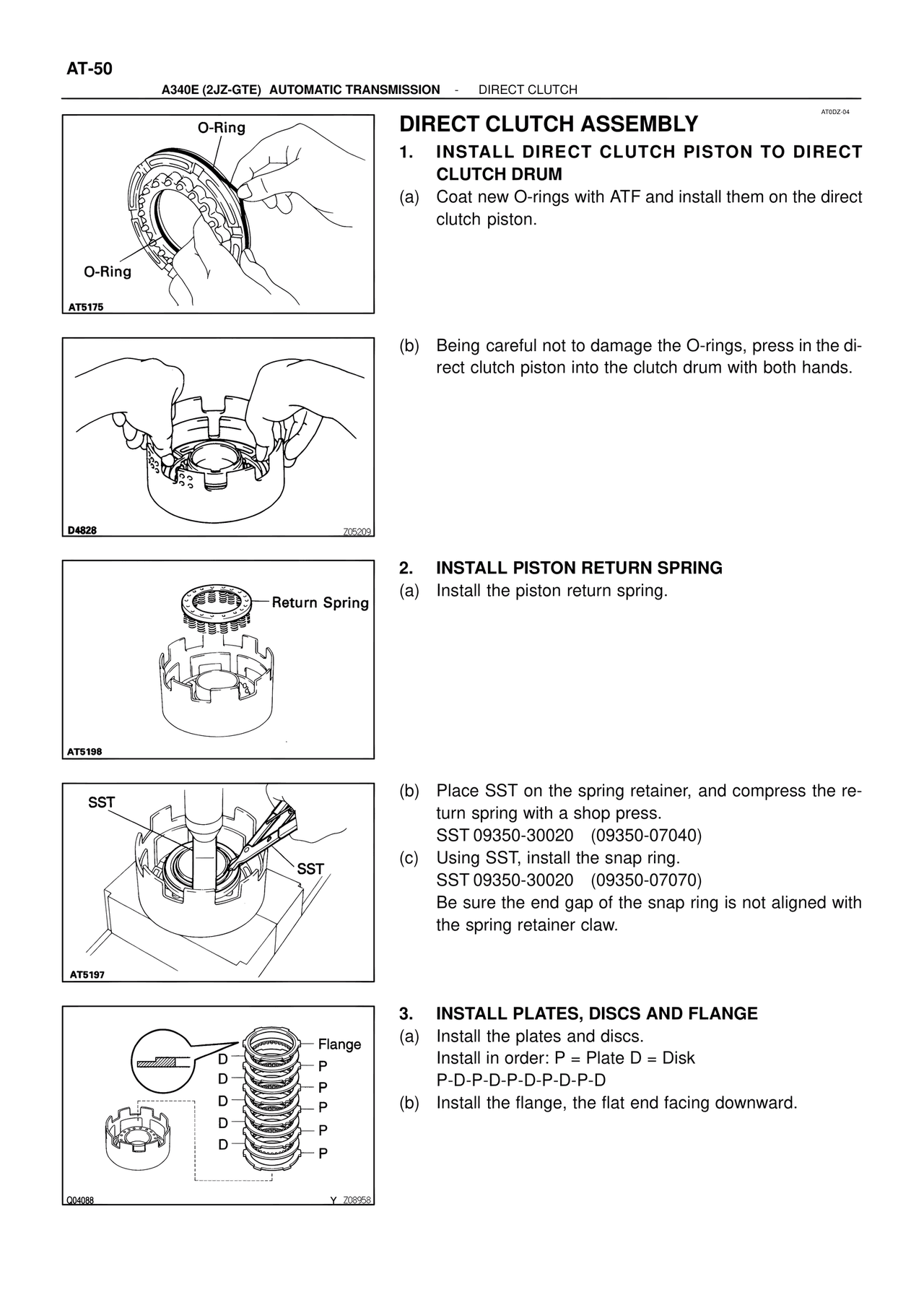 Direct Clutch Assembly — MK4 Supra ATM Unit Repair, page 87