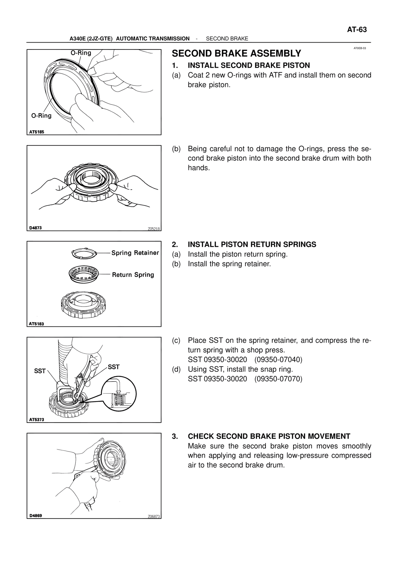 Second Brake Assembly — MK4 Supra ATM Unit Repair, page 100
