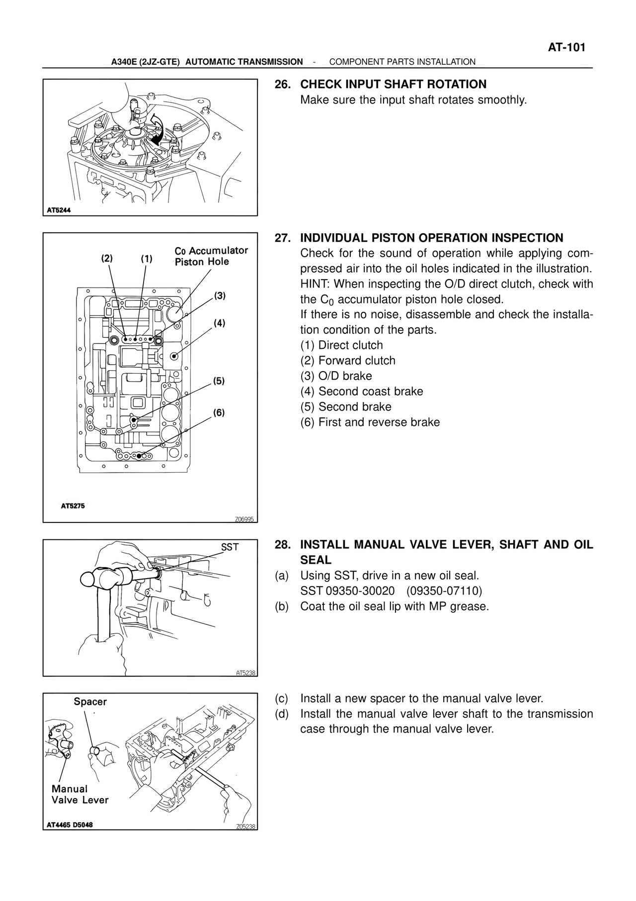 Component Parts Installation — MK4 Supra ATM Unit Repair, page 138