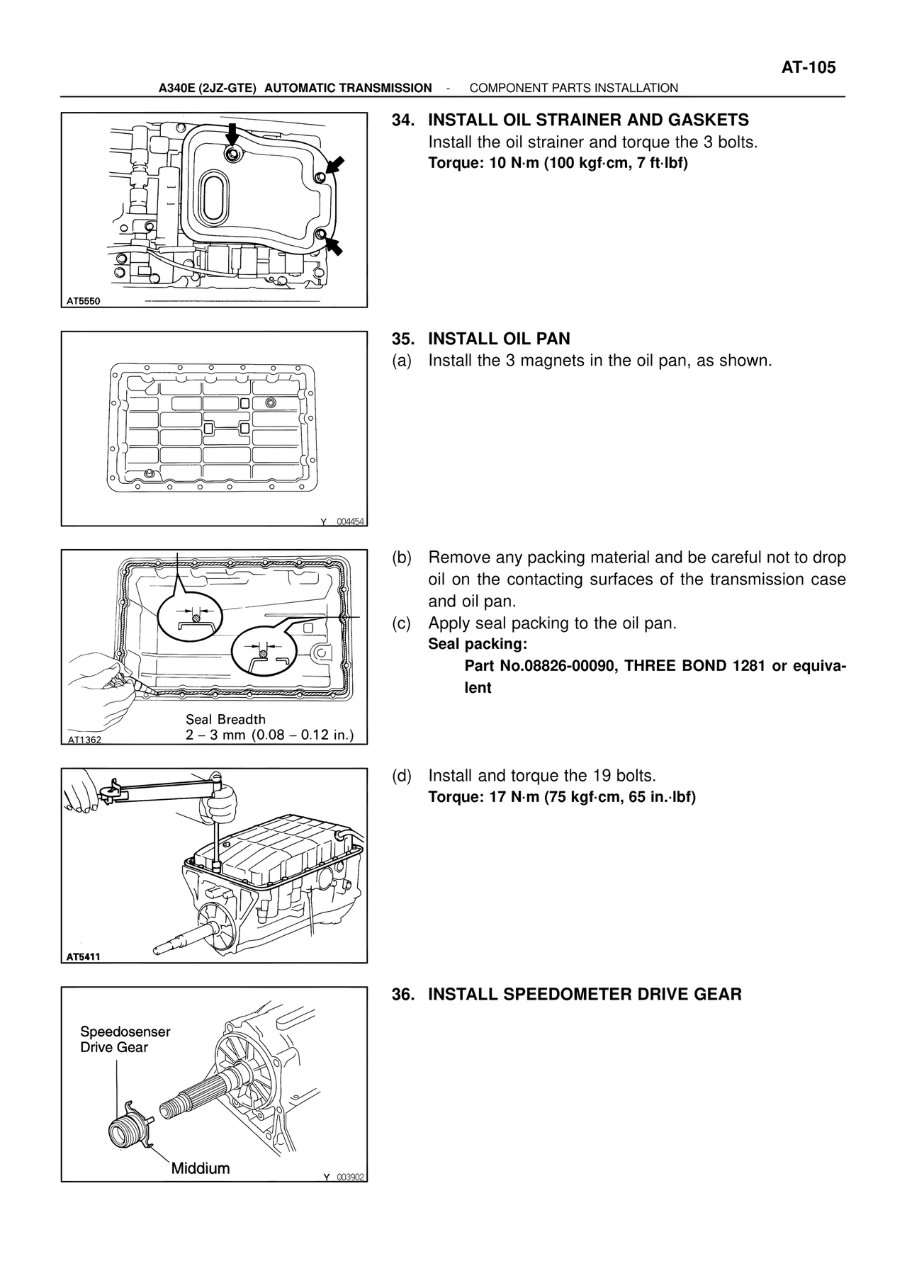 Component Parts Installation — MK4 Supra ATM Unit Repair, page 142