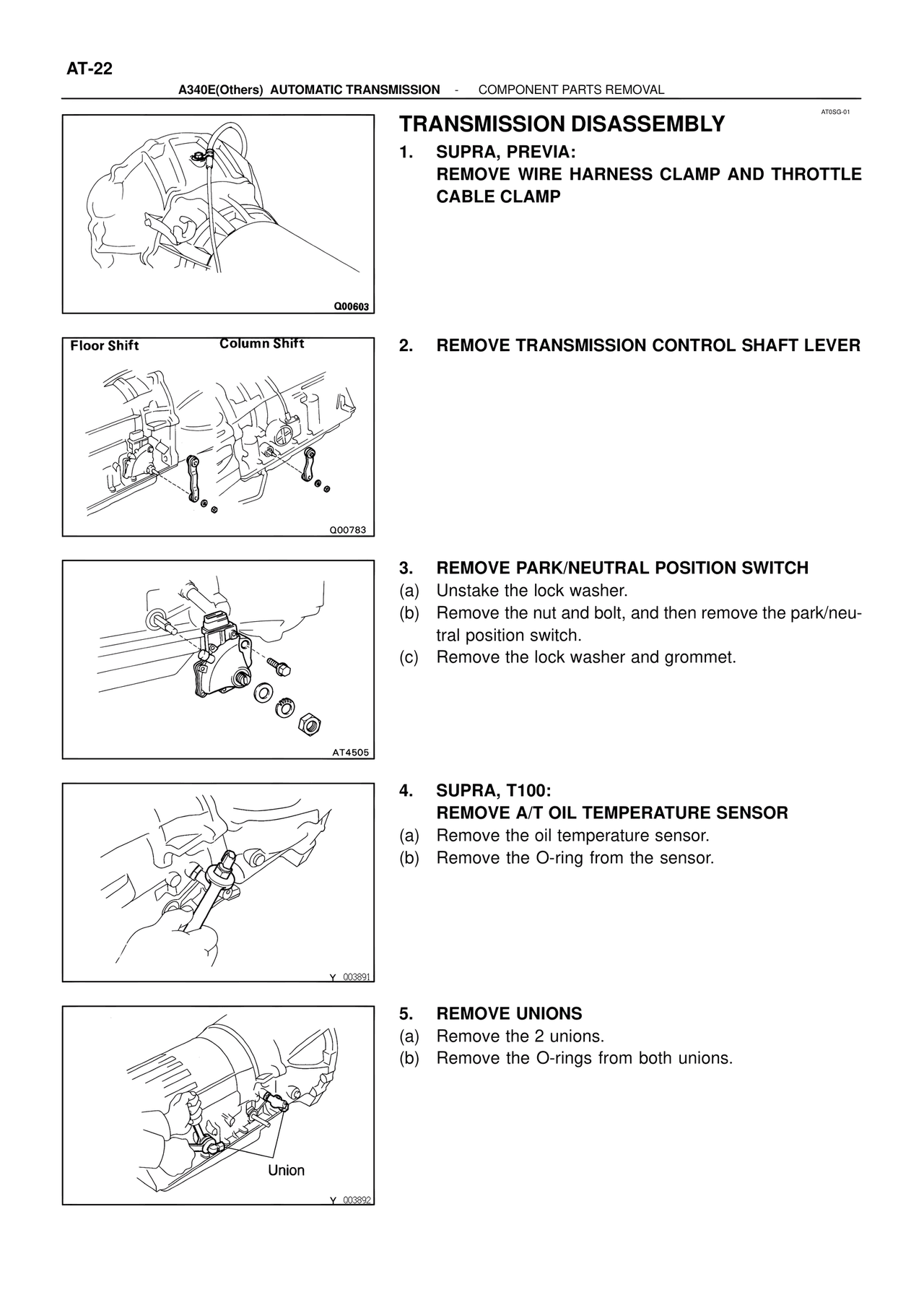 Transmission Disassembly — MK4 Supra ATM Unit Repair, page 168