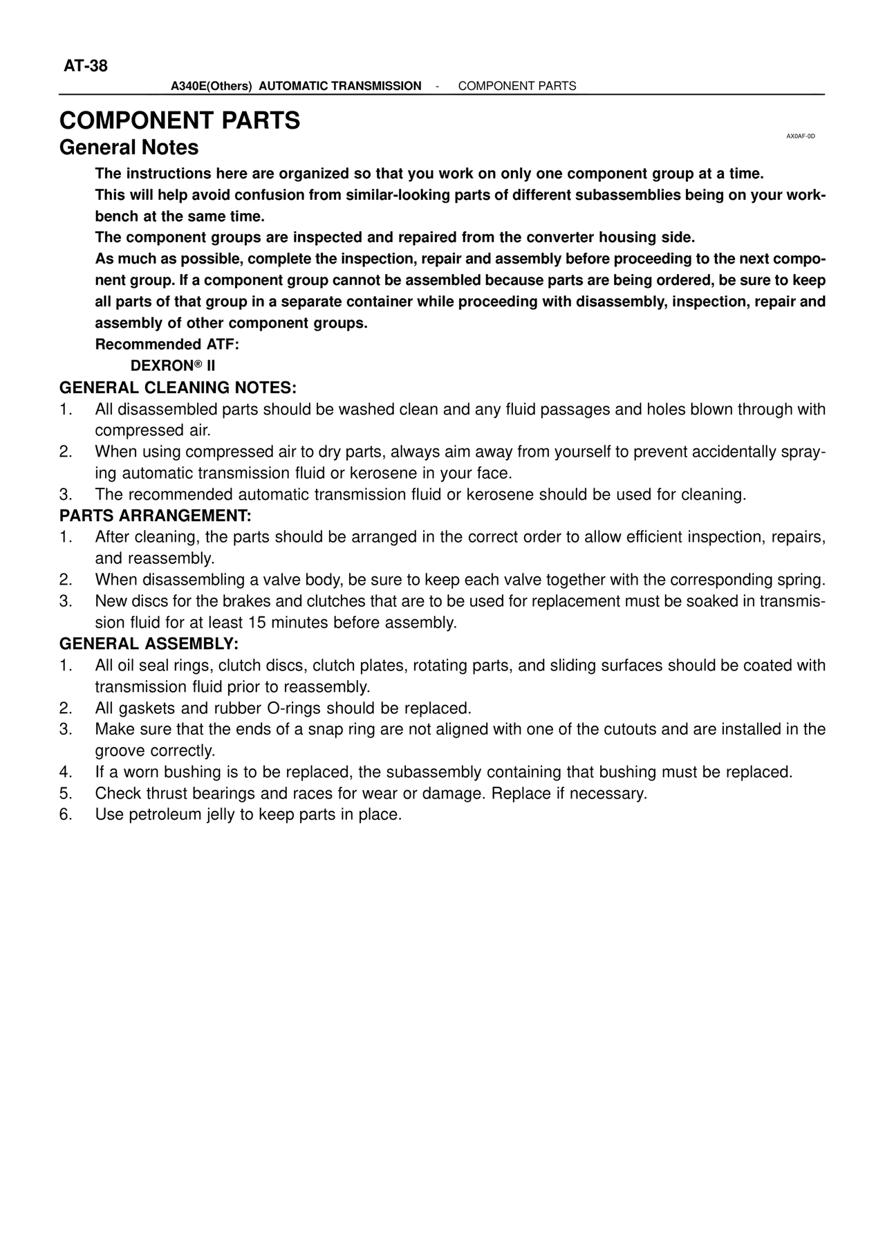 Component Parts — MK4 Supra ATM Unit Repair, page 184