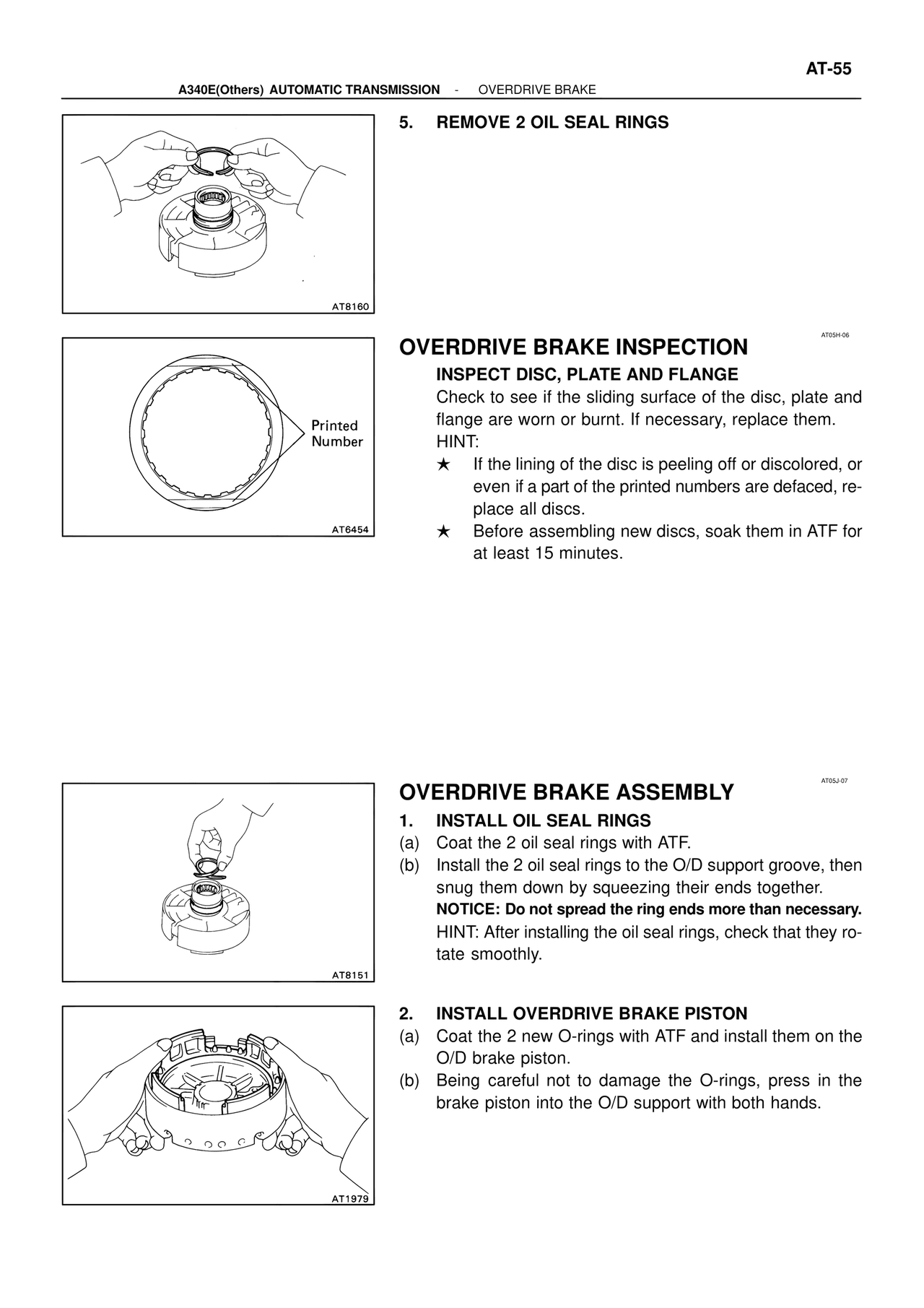 Overdrive Brake Inspection — MK4 Supra ATM Unit Repair, page 201
