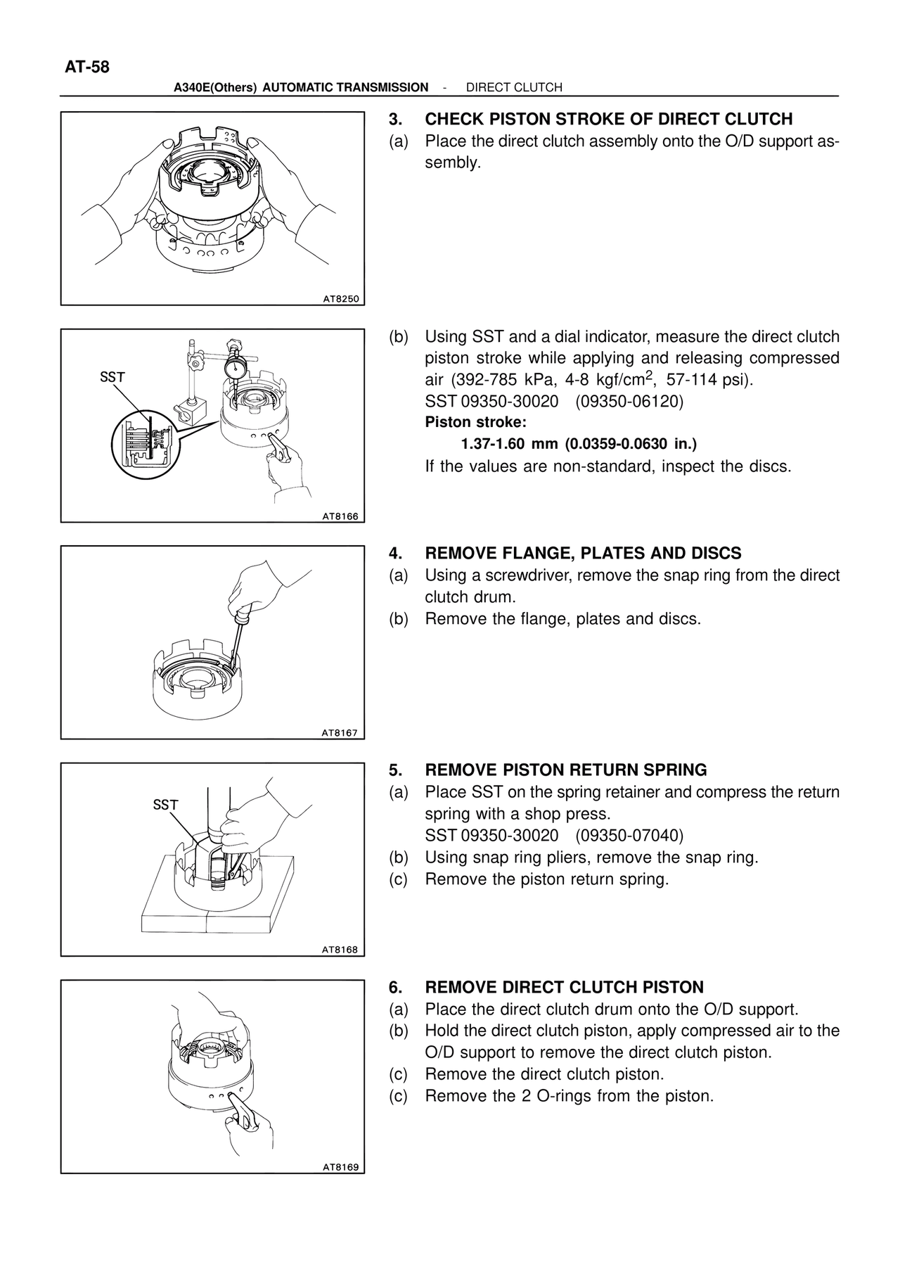 Direct Clutch — MK4 Supra ATM Unit Repair, page 204