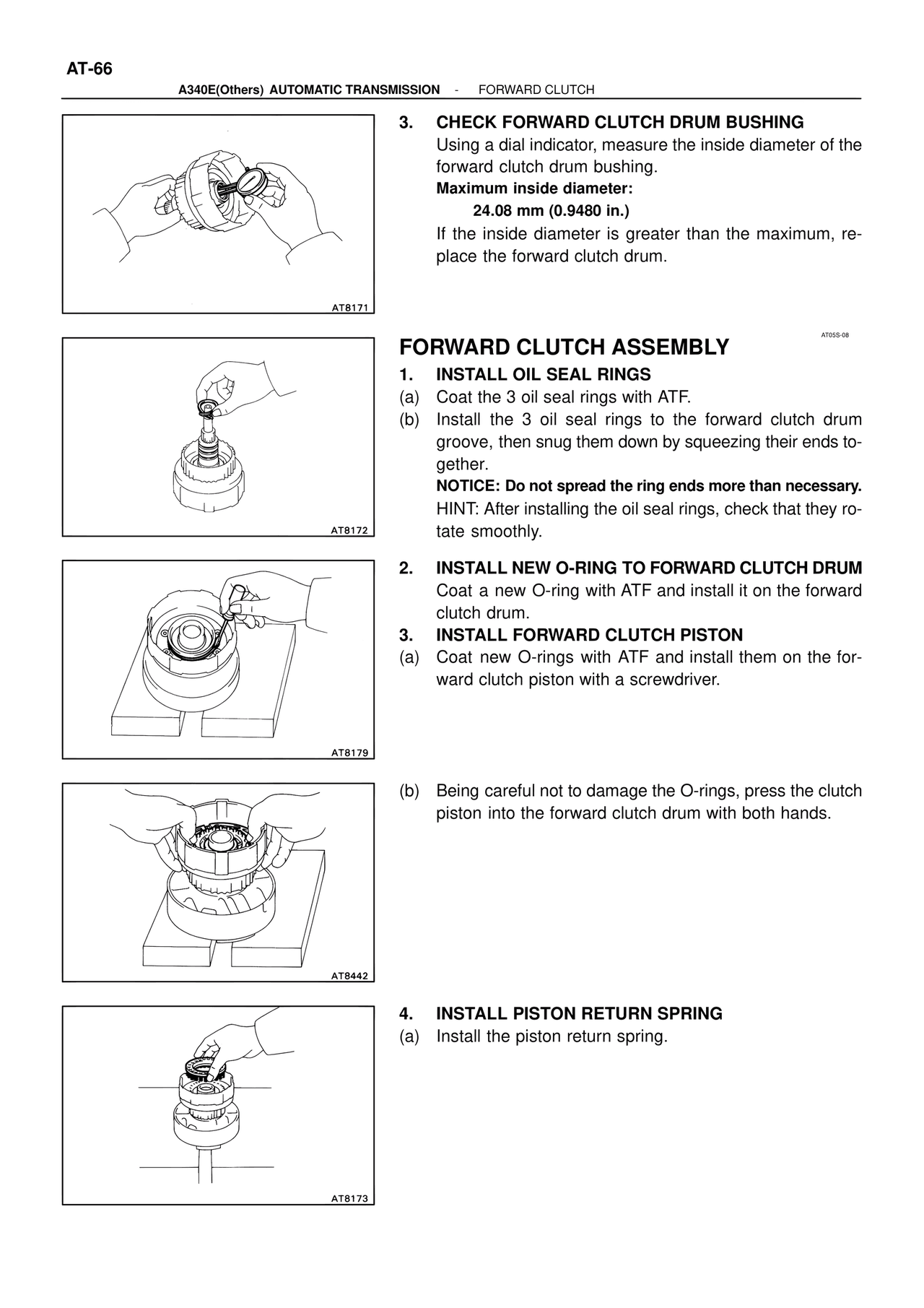 Forward Clutch Assembly — MK4 Supra ATM Unit Repair, page 212