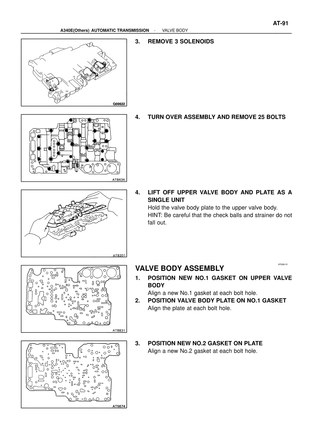 Valve Body Assembly — MK4 Supra ATM Unit Repair, page 237
