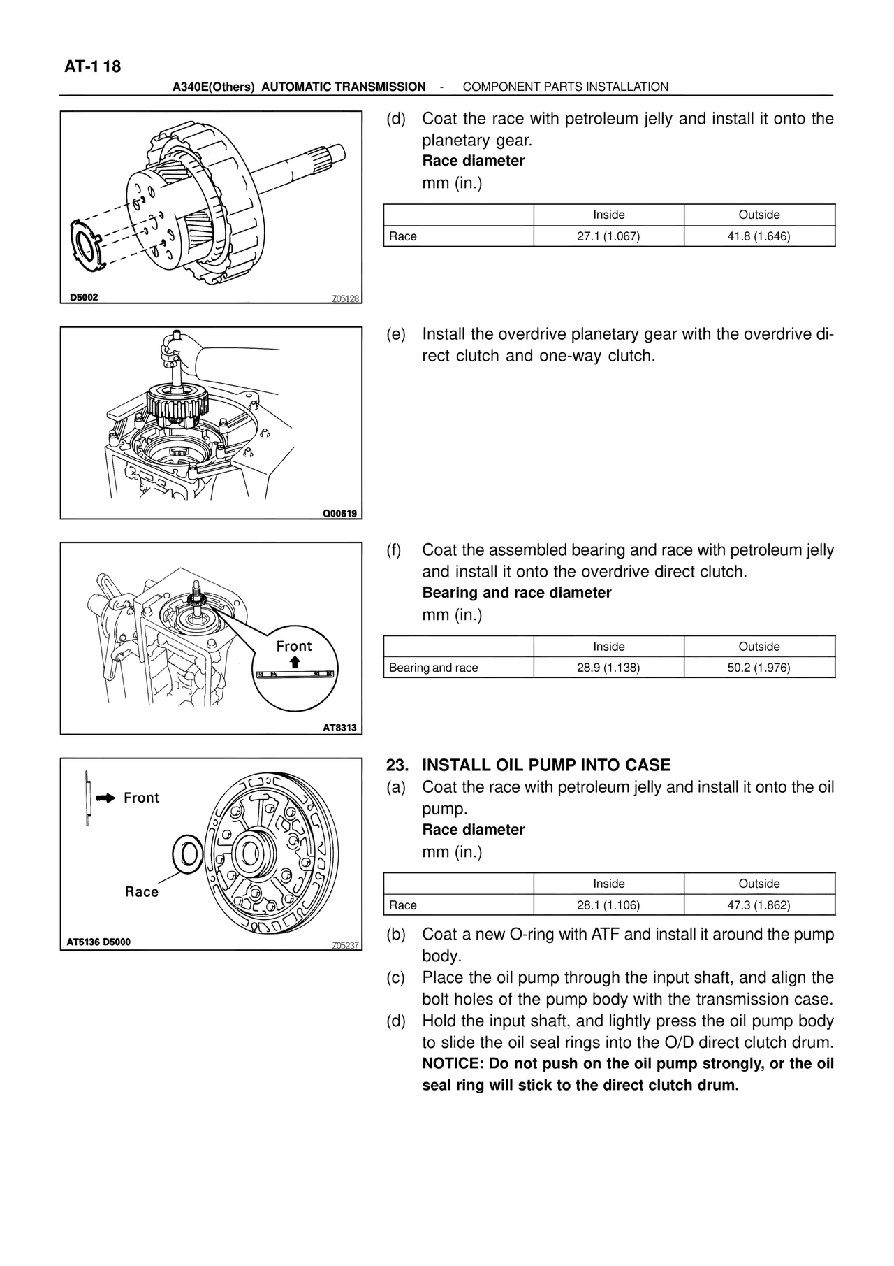 Install Oil Pump Into Case — MK4 Supra ATM Unit Repair, page 264