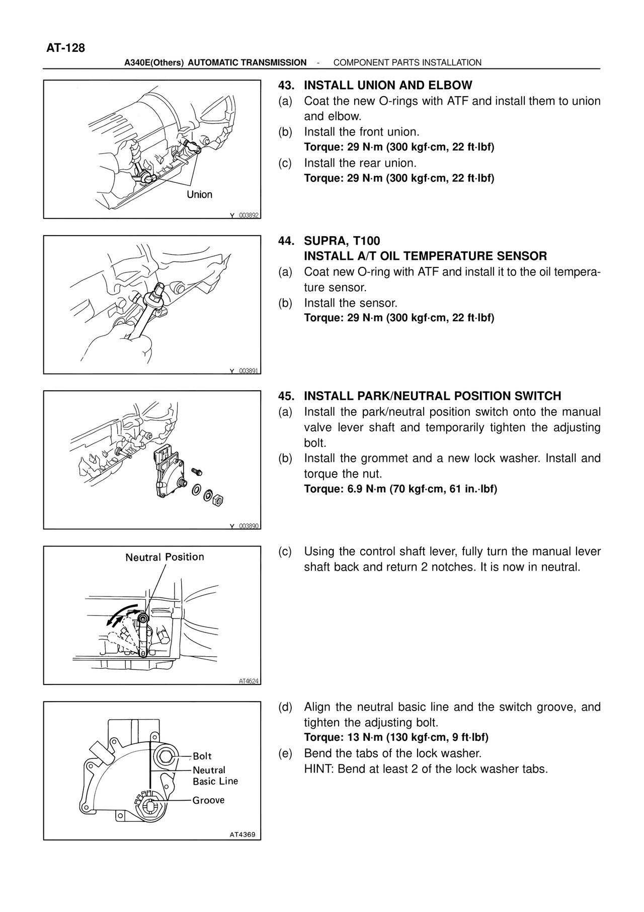 Component Parts Installation — MK4 Supra ATM Unit Repair, page 274