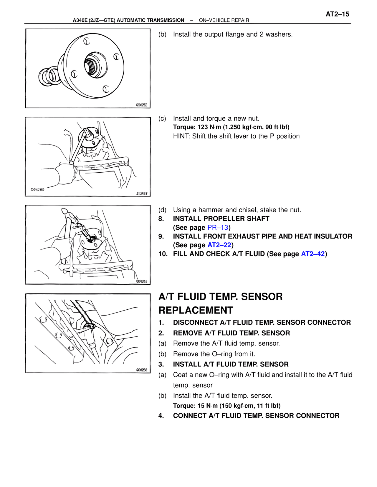 A/T Fluid Temp. Sensor Replacement — MK4 Supra A340 Automatic Trans (GTE), page 15