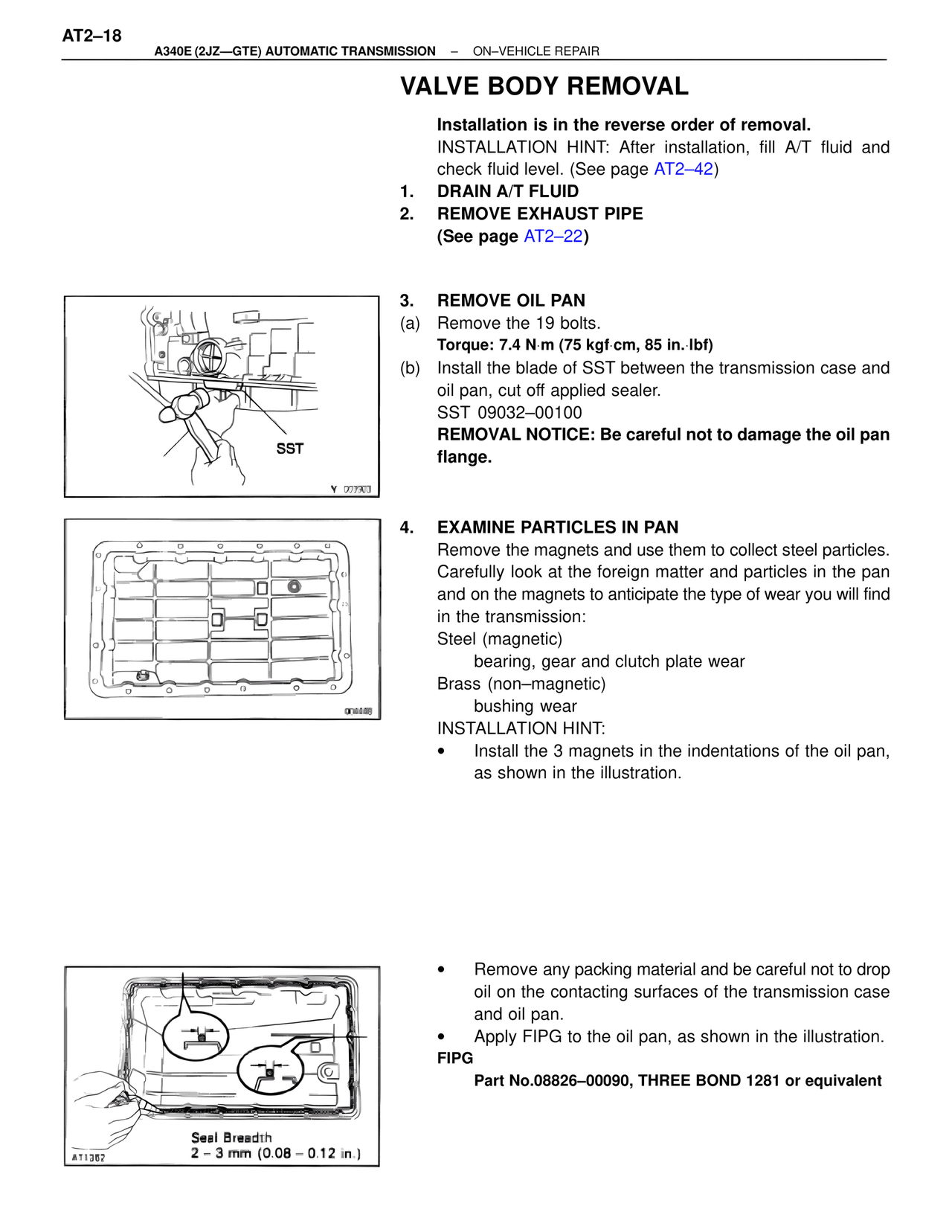 Valve Body Removal — MK4 Supra A340 Automatic Trans (GTE), page 18