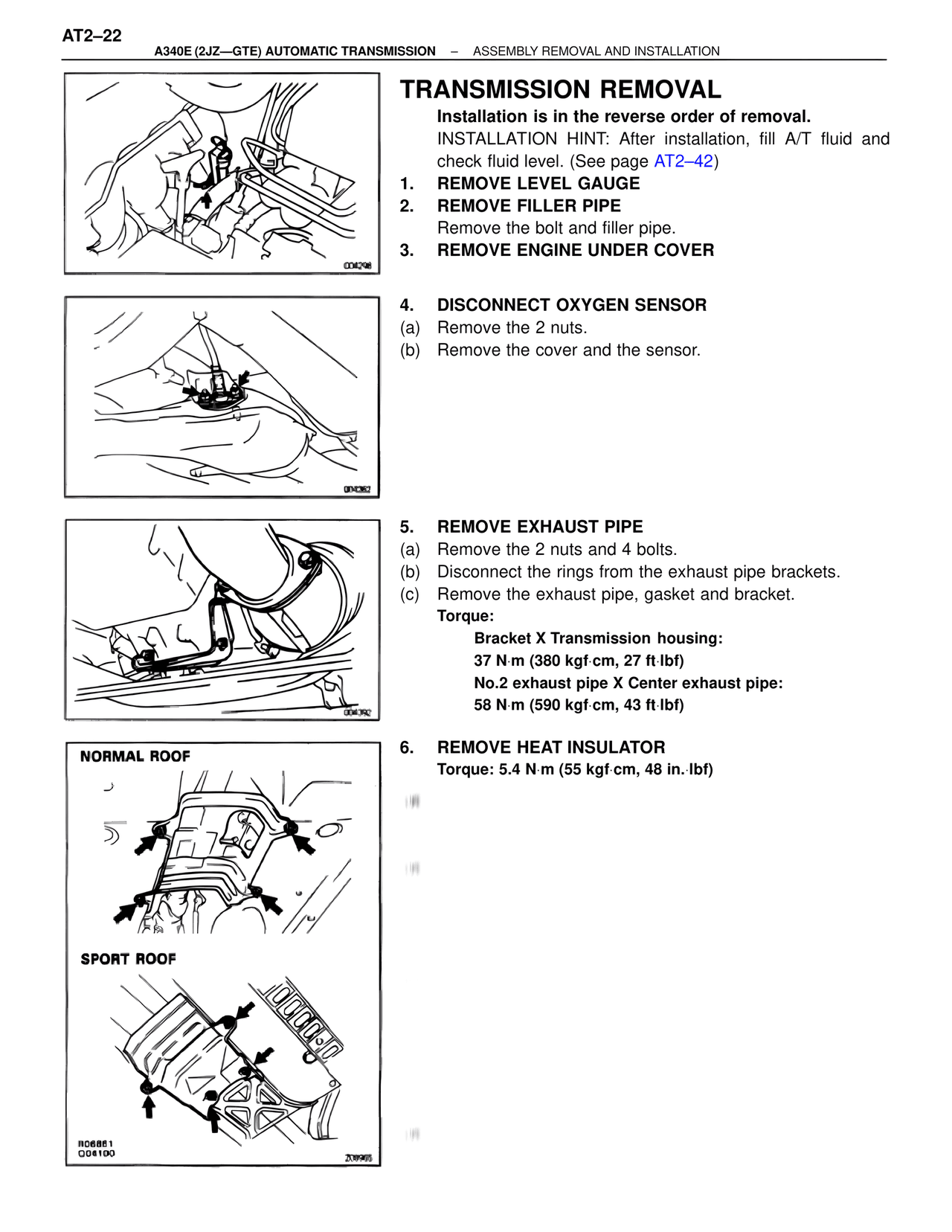 Transmission Removal — MK4 Supra A340 Automatic Trans (GTE), page 22