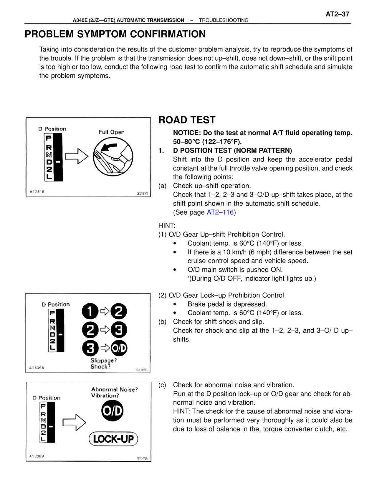 Problem Symptom Confirmation — MK4 Supra A340 Automatic Trans (GTE), page 37