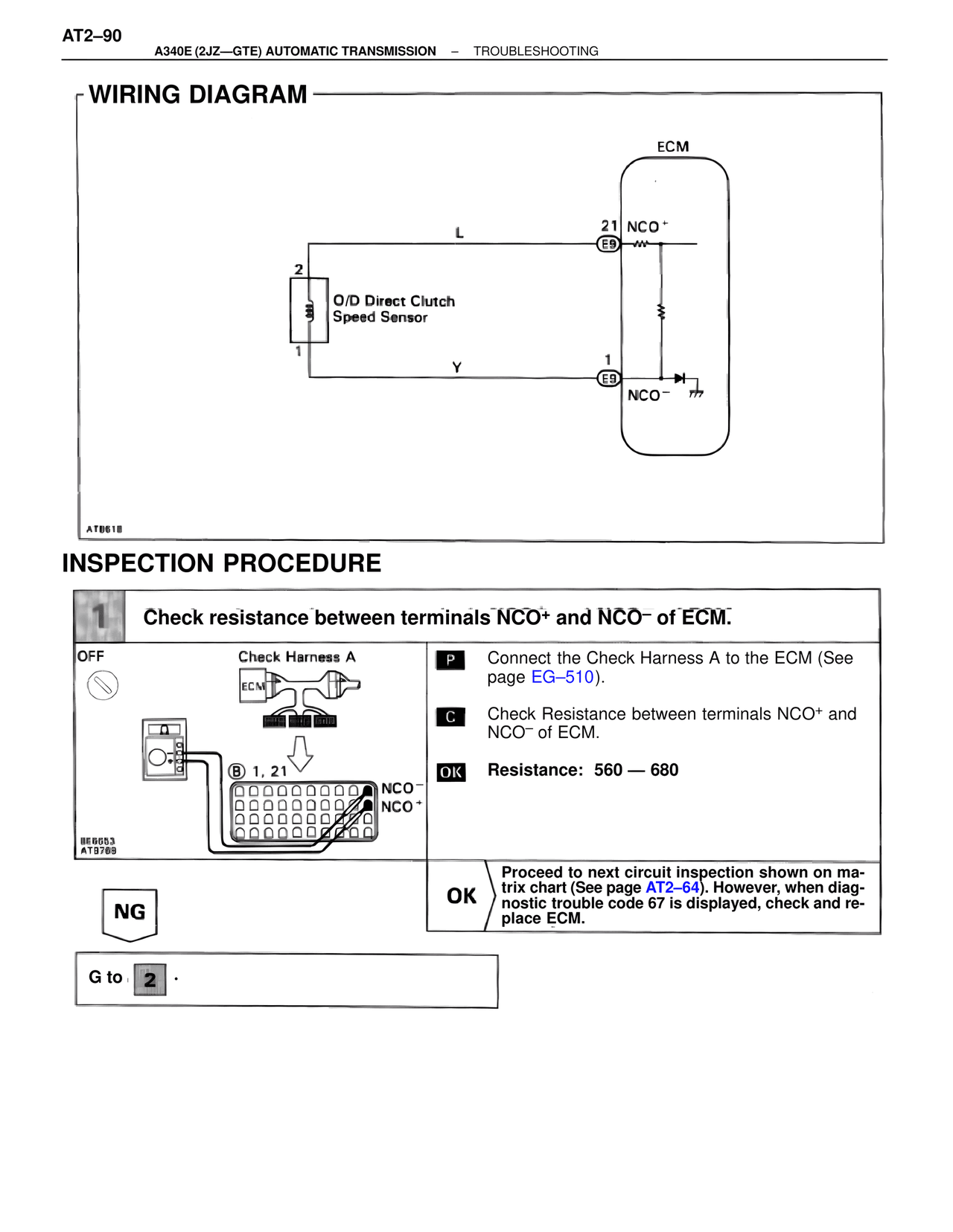 Wiring Diagram — MK4 Supra A340 Automatic Trans (GTE), page 90