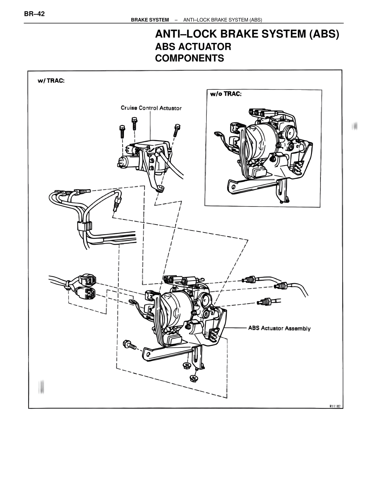 Anti–lock Brake System (ABS) ABS Actuator Components — MK4 Supra Brakes, ABS & TRAC Systems, page 42