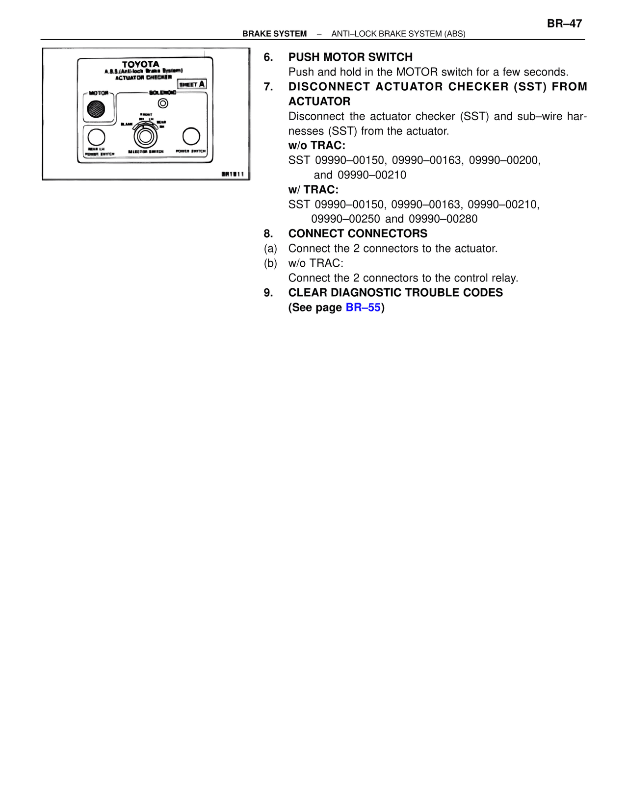 Brakes, ABS & TRAC Systems — MK4 Supra Brakes, ABS & TRAC Systems, page 47