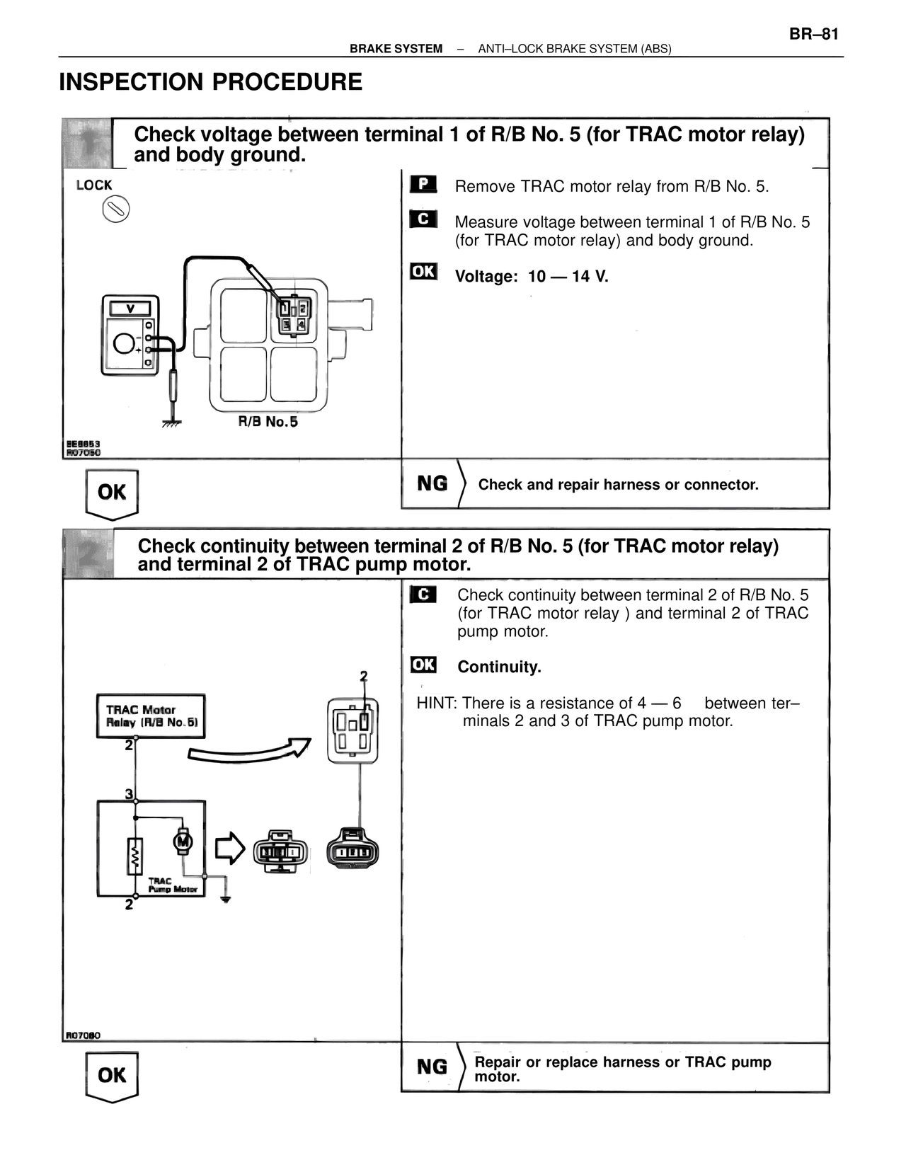 Inspection Procedure — MK4 Supra Brakes, ABS & TRAC Systems, page 81