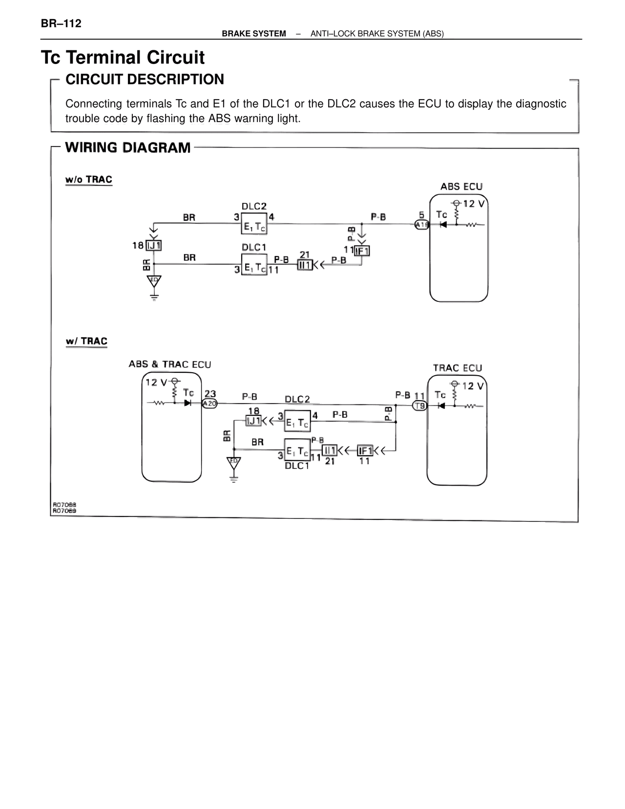Tc Terminal Circuit — MK4 Supra Brakes, ABS & TRAC Systems, page 112