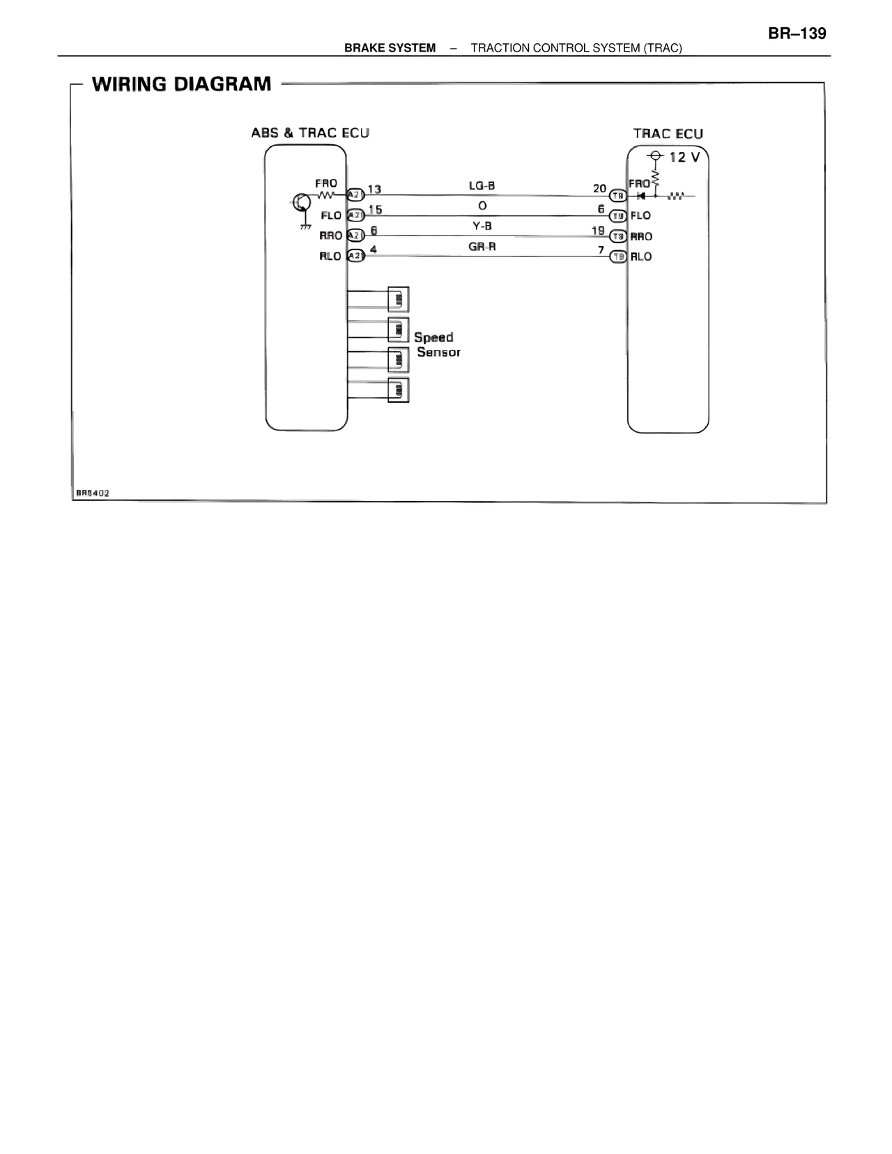Wiring Diagram — MK4 Supra Brakes, ABS & TRAC Systems, page 139