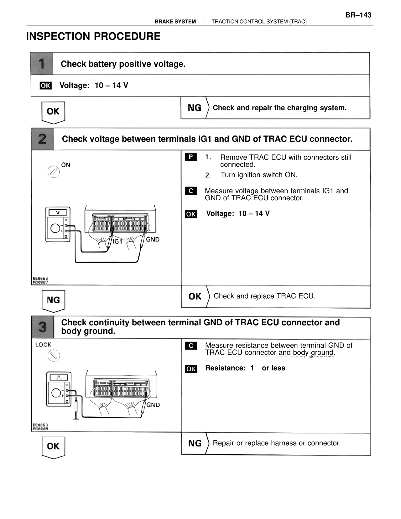 Inspection Procedure — MK4 Supra Brakes, ABS & TRAC Systems, page 143