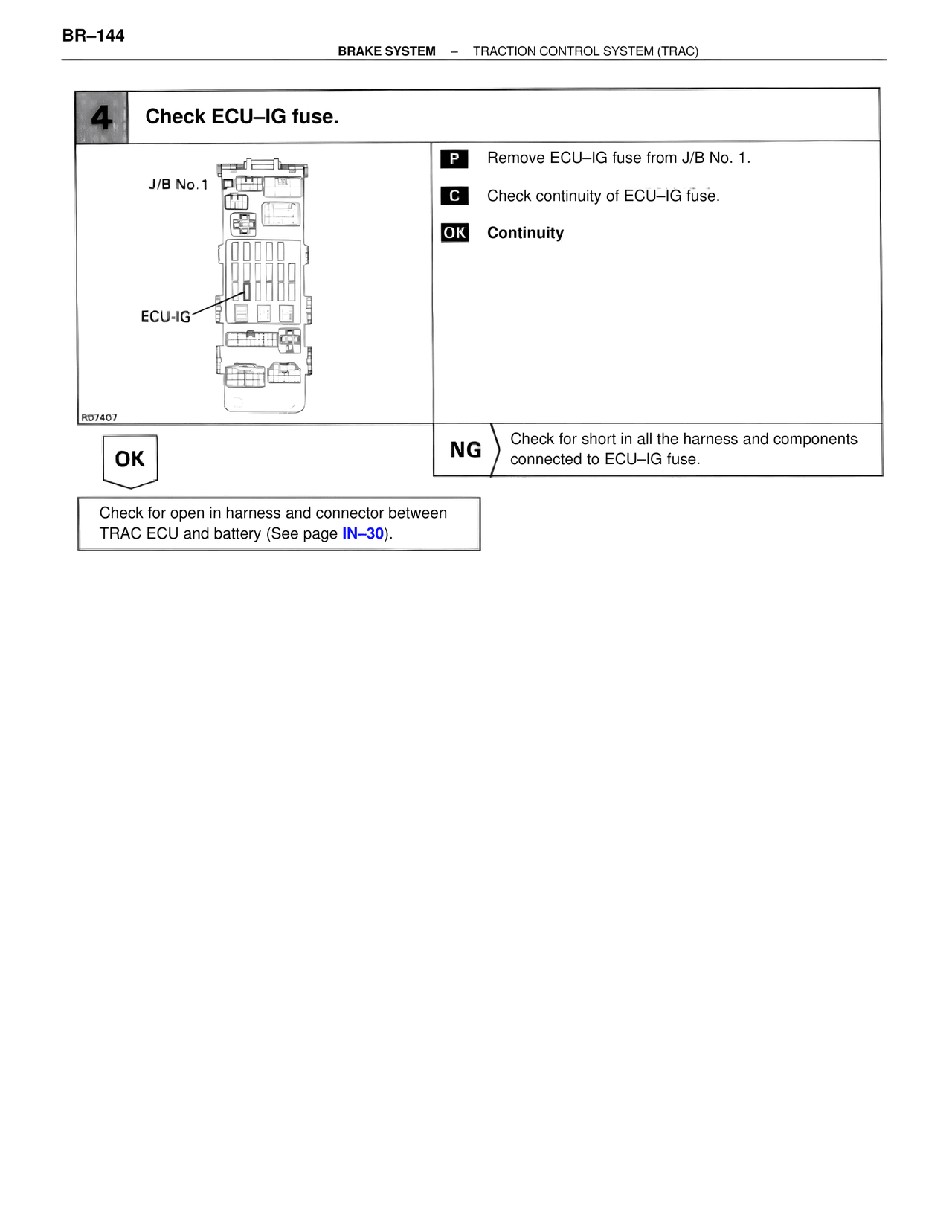 Check Ecu–ig fuse. — MK4 Supra Brakes, ABS & TRAC Systems, page 144