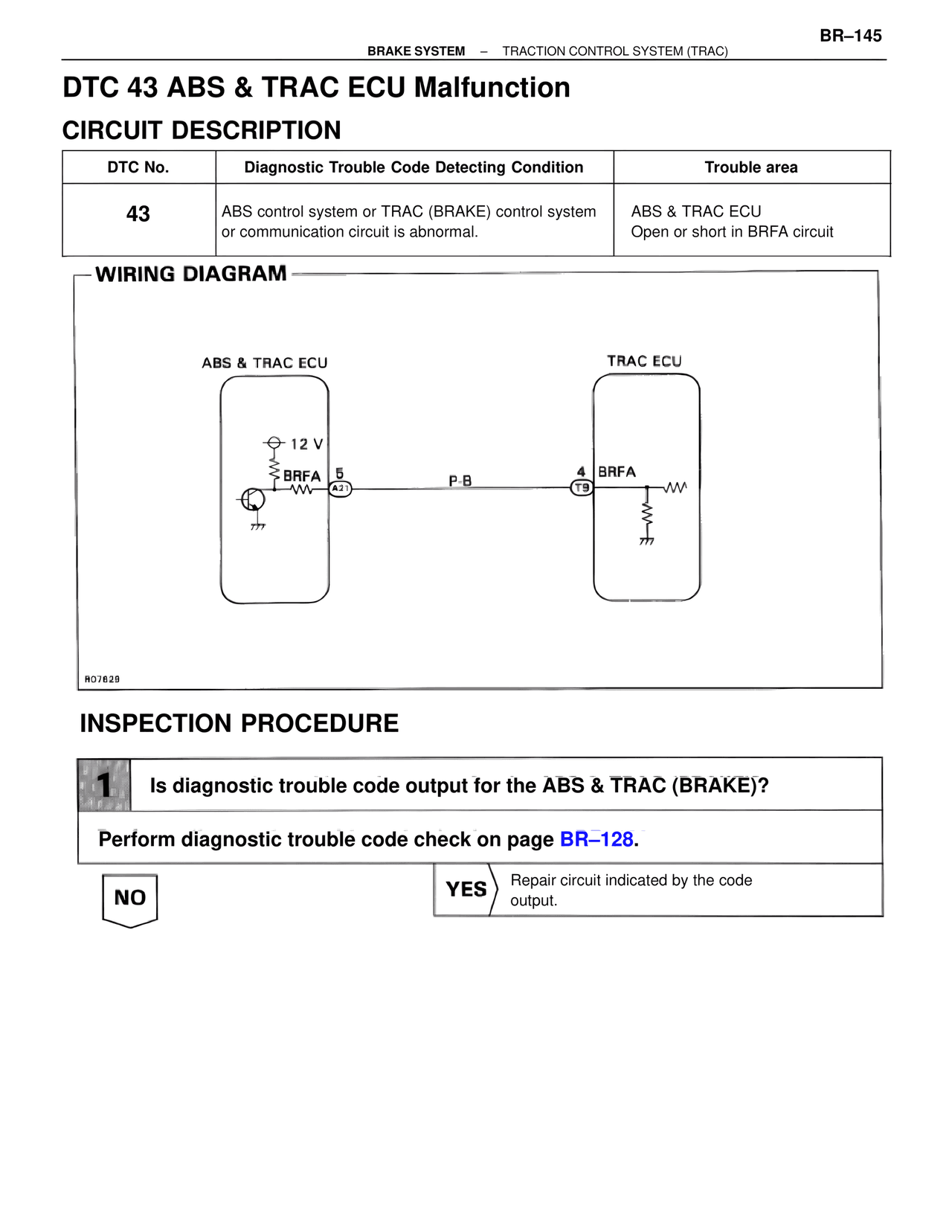 Dtc 43 ABS & TRAC ECU Malfunction — MK4 Supra Brakes, ABS & TRAC Systems, page 145