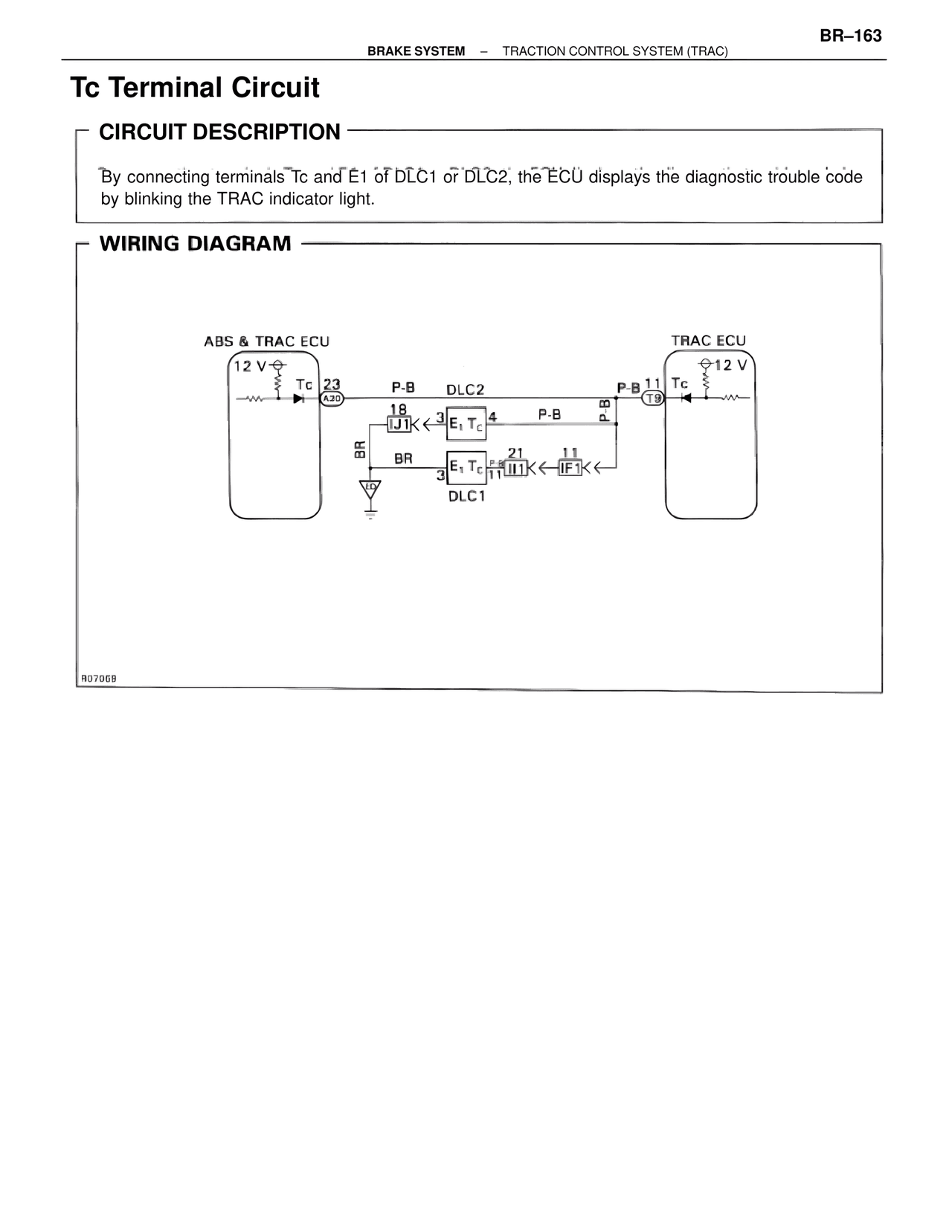 Tc Terminal Circuit — MK4 Supra Brakes, ABS & TRAC Systems, page 163