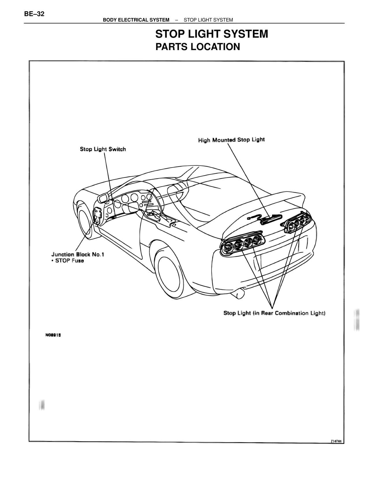 Stop Light System Parts Location — MK4 Supra Body Electrical Systems, page 32