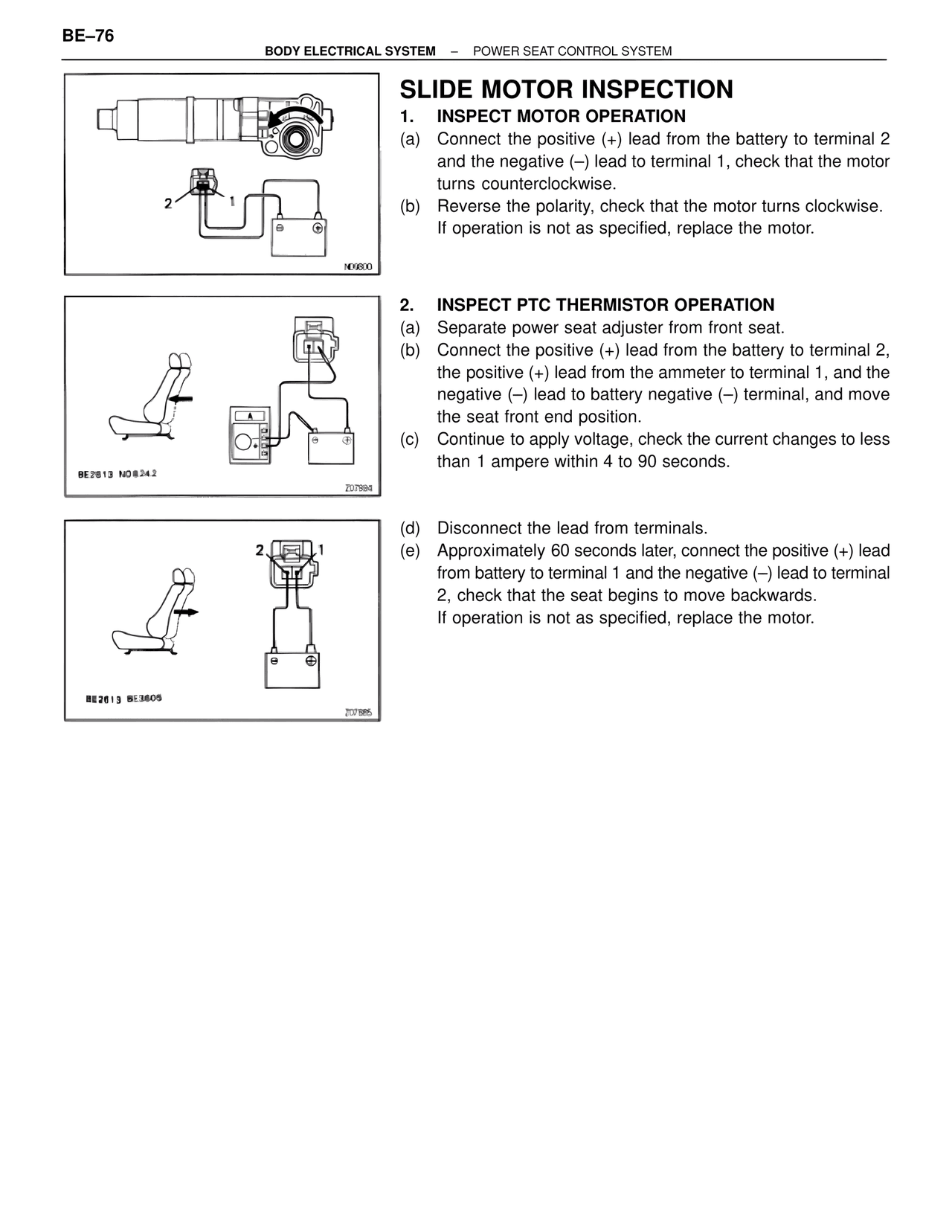 Slide Motor Inspection — MK4 Supra Body Electrical Systems, page 76