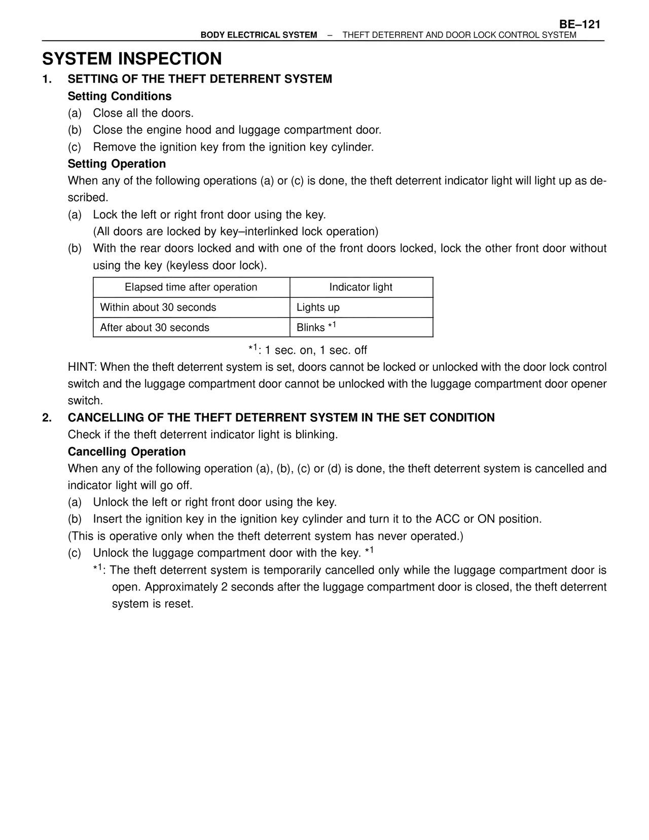 System Inspection — MK4 Supra Body Electrical Systems, page 121