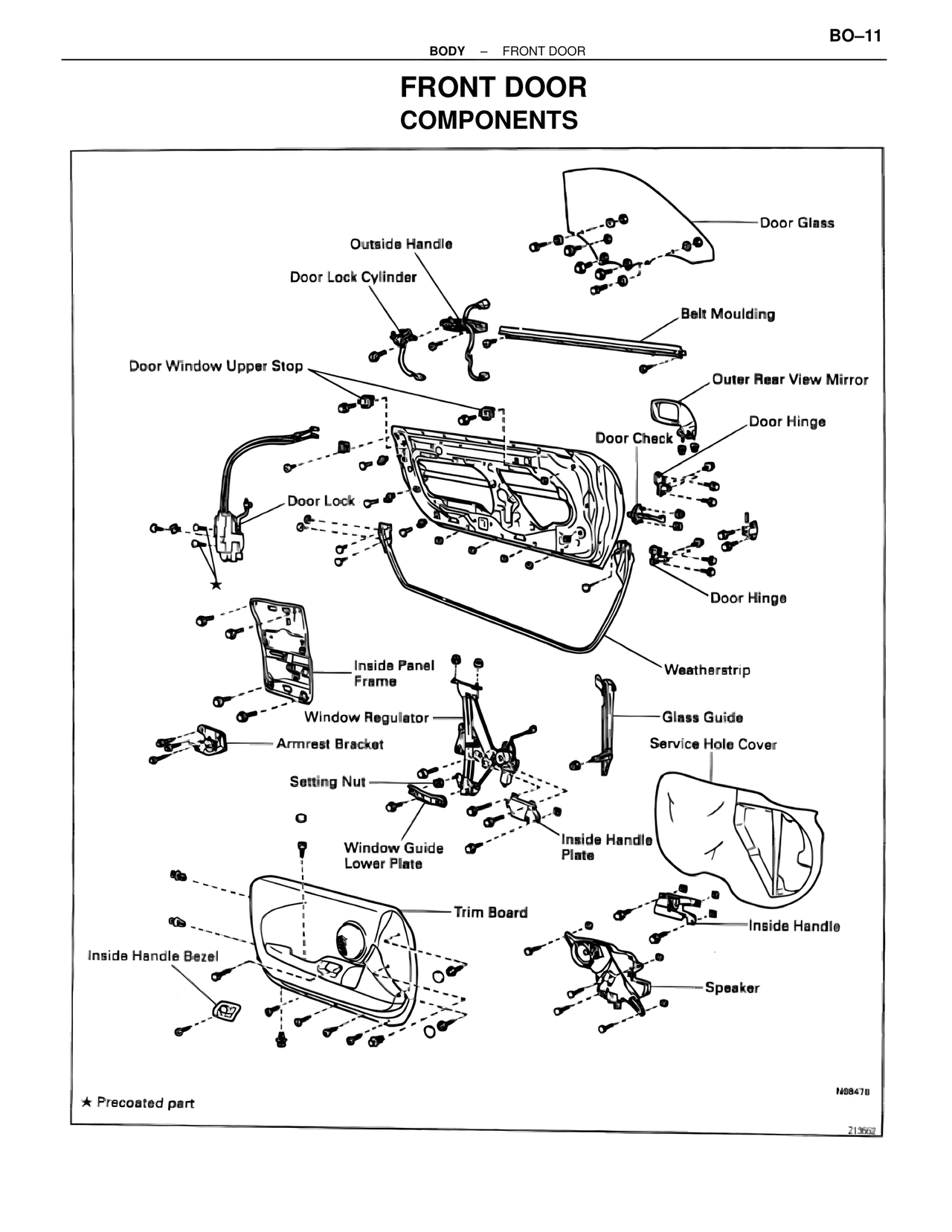 Front Door Components — MK4 Supra Body Mechanical, page 11