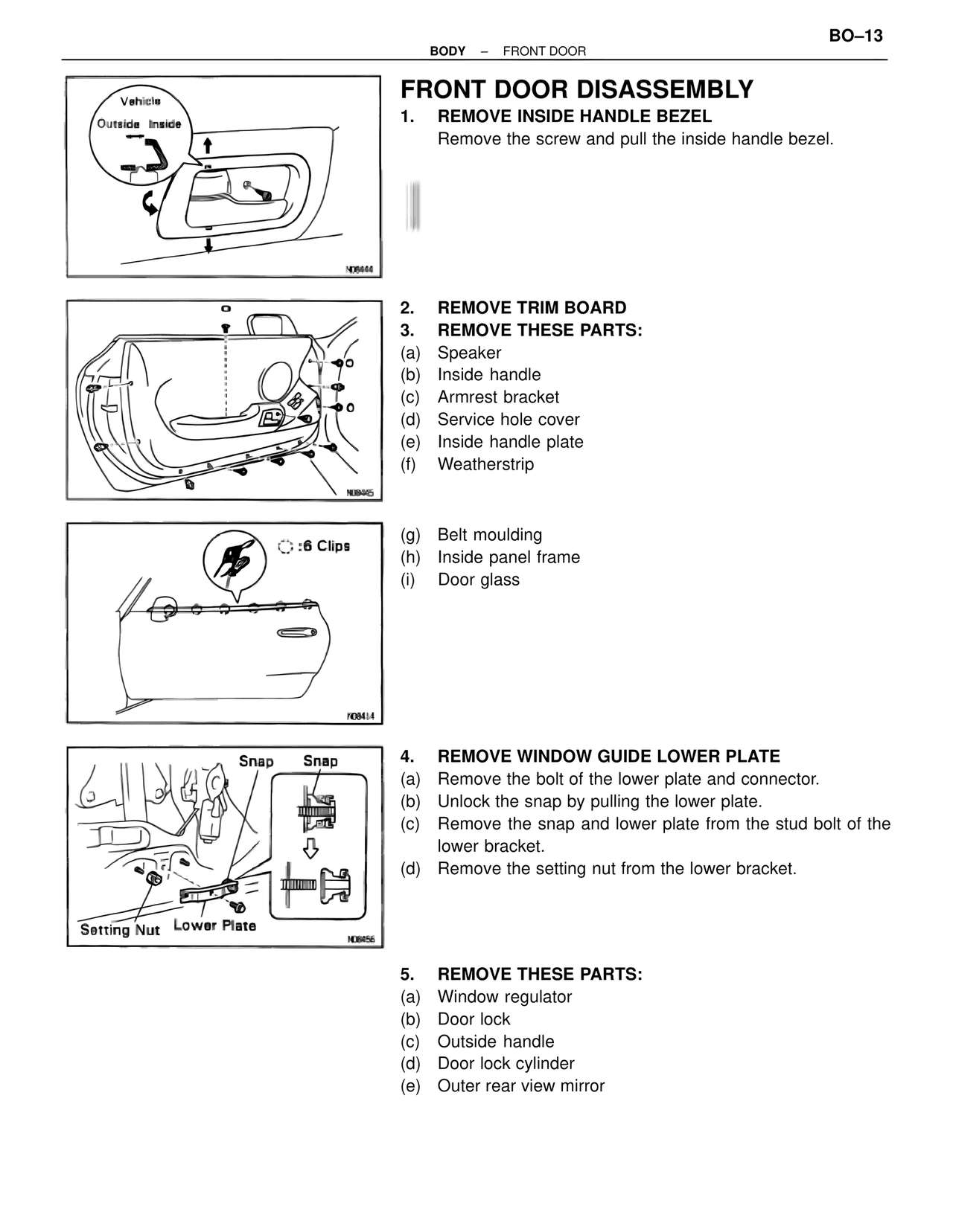 Front Door Disassembly — MK4 Supra Body Mechanical, page 13