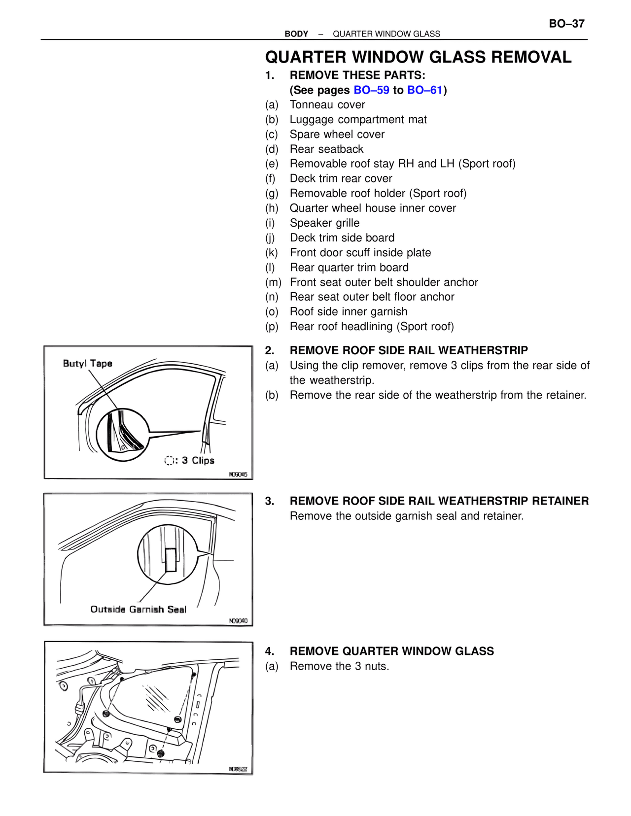 Quarter Window Glass Removal — MK4 Supra Body Mechanical, page 37