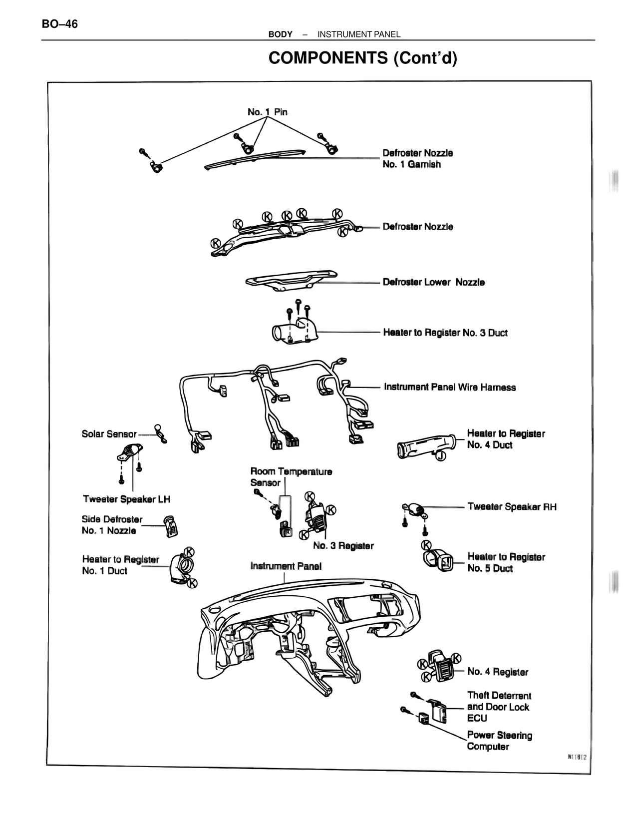 Components (Cont'd) — MK4 Supra Body Mechanical, page 46