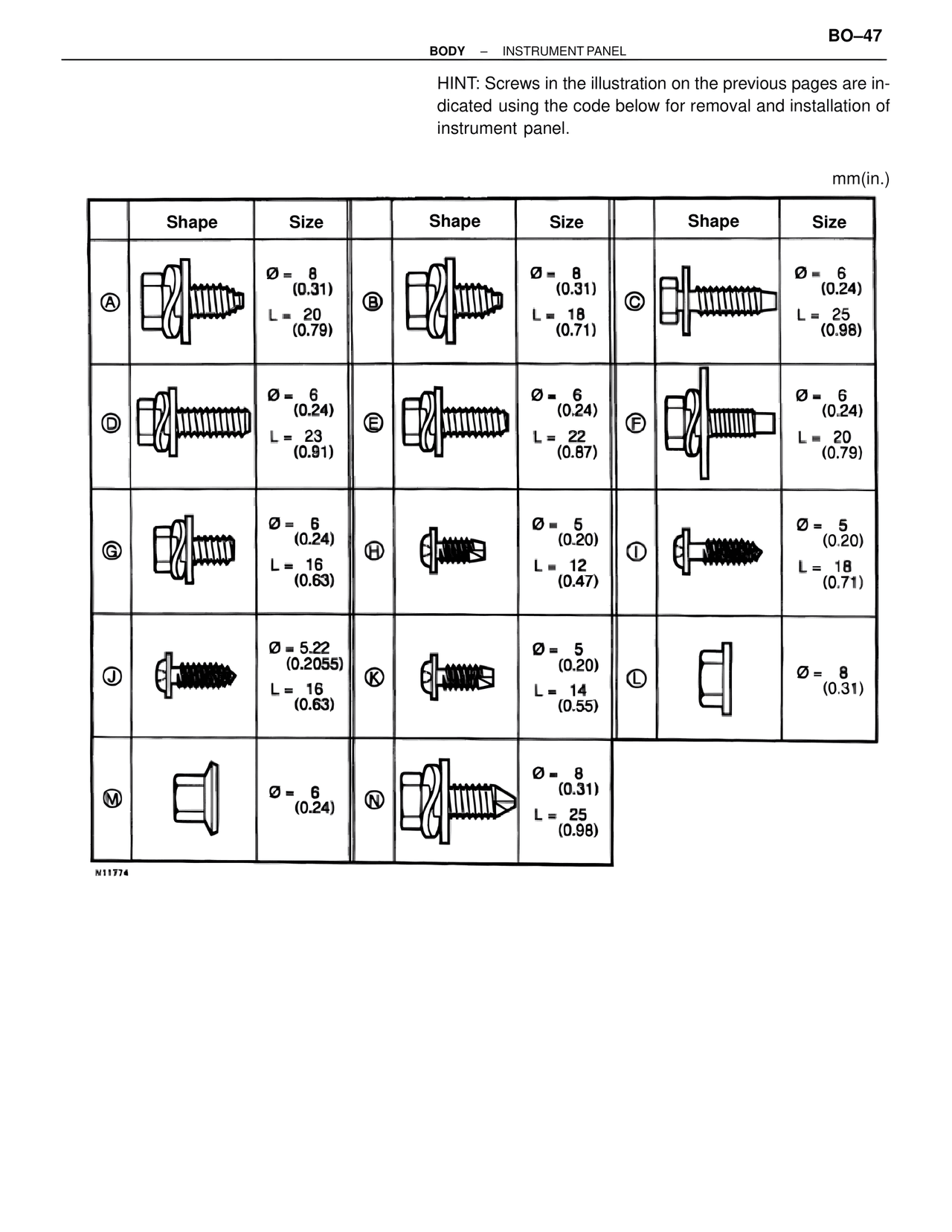 Body Mechanical — MK4 Supra Body Mechanical, page 47