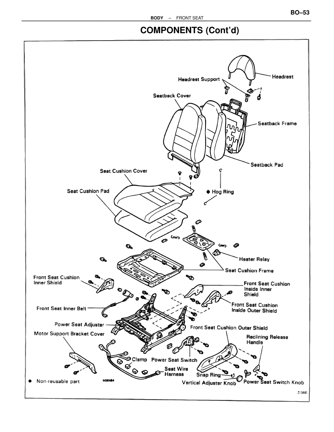 Components (Cont'd) — MK4 Supra Body Mechanical, page 53