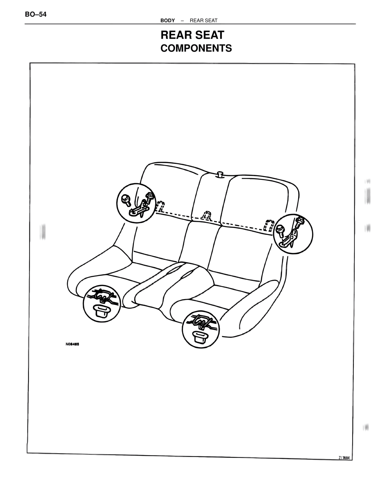Rear Seat Components — MK4 Supra Body Mechanical, page 54
