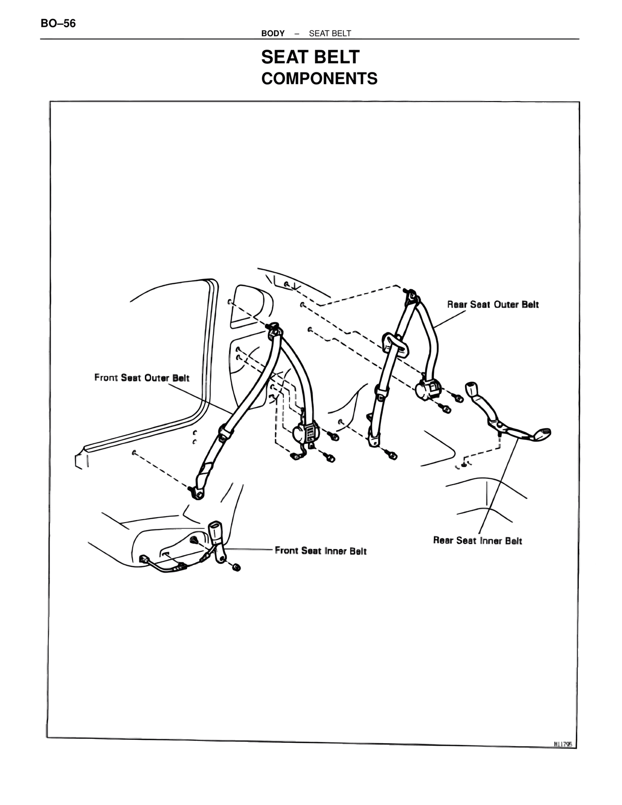 Seat Belt Components — MK4 Supra Body Mechanical, page 56