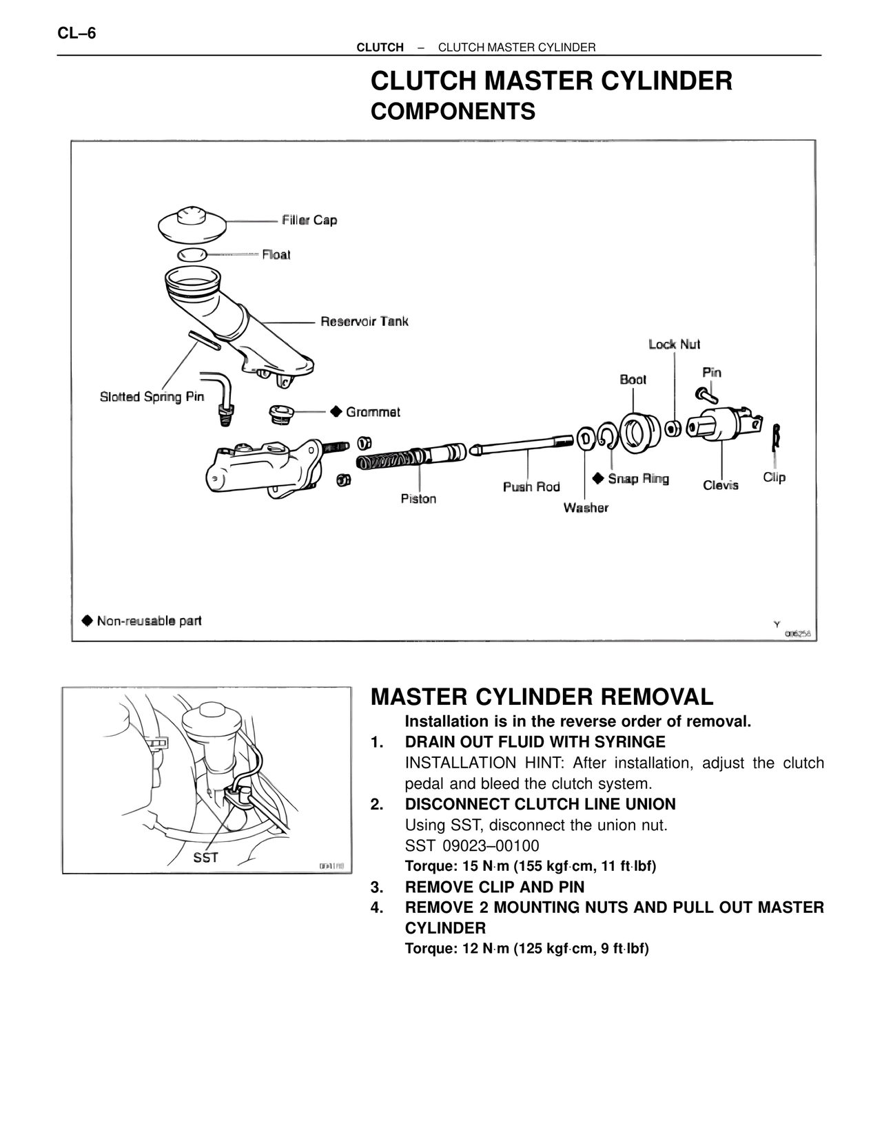 Clutch Master Cylinder Components — MK4 Supra Clutch System, page 6