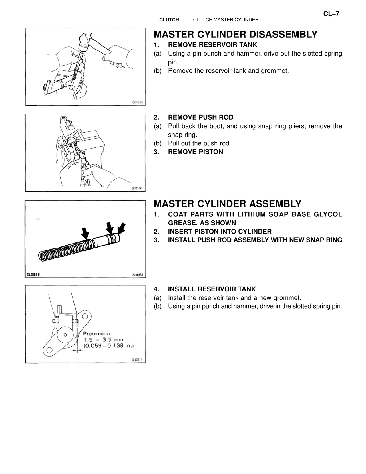 Master Cylinder Disassembly — MK4 Supra Clutch System, page 7