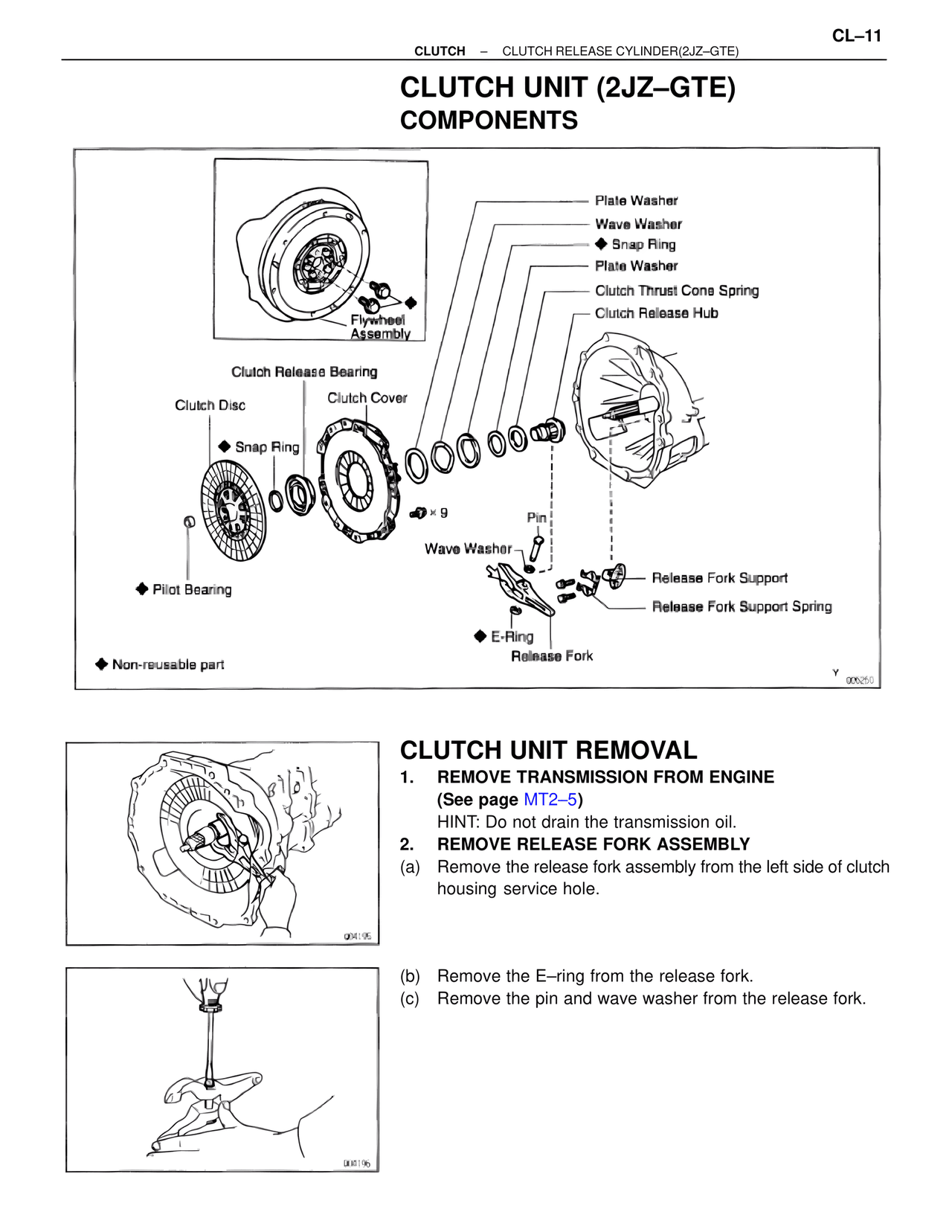 Clutch Unit (2JZ–GTE) Components — MK4 Supra Clutch System, page 11