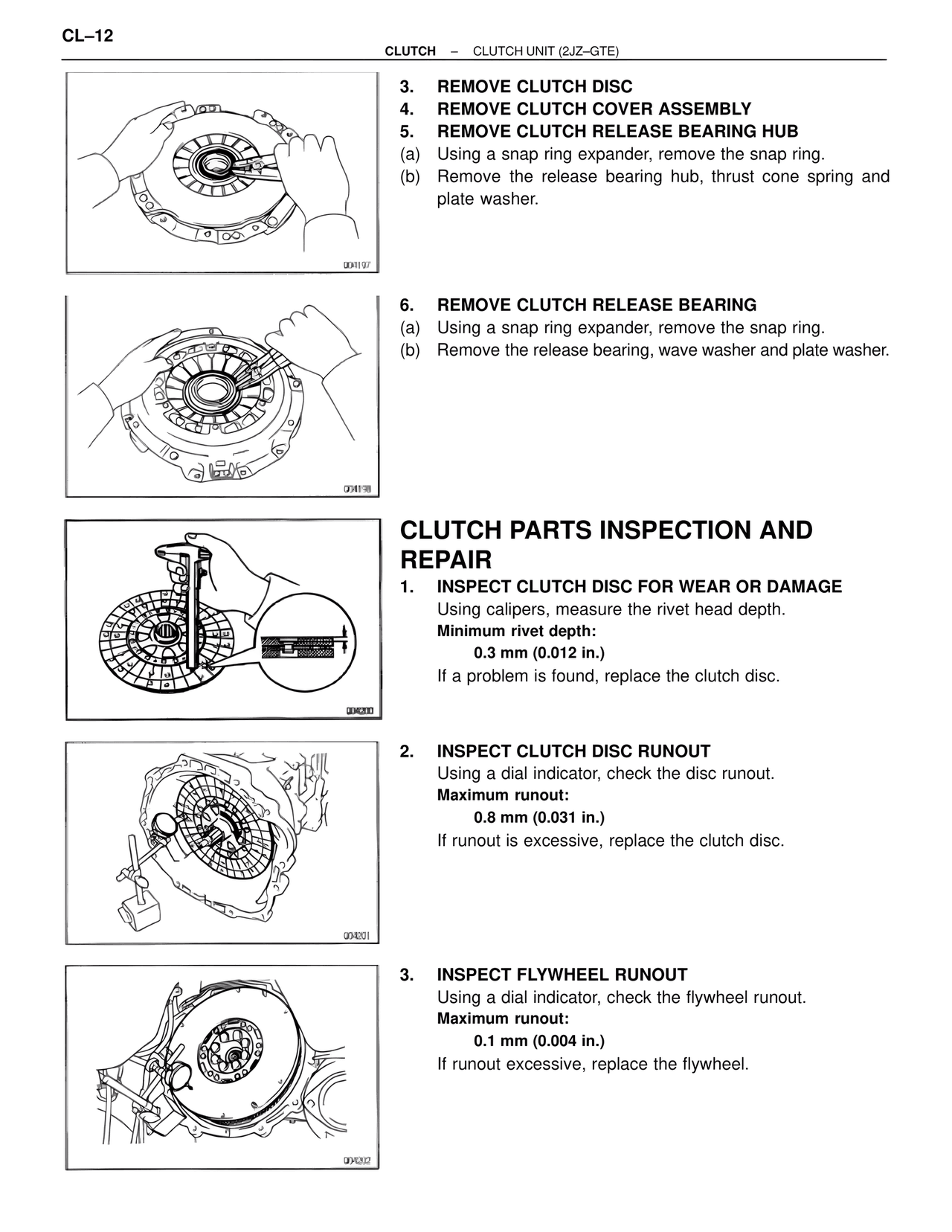 Clutch Parts Inspection and Repair — MK4 Supra Clutch System, page 12