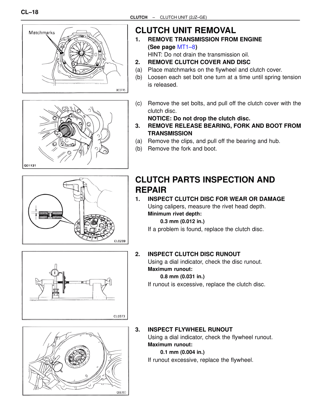 Clutch Unit Removal — MK4 Supra Clutch System, page 18
