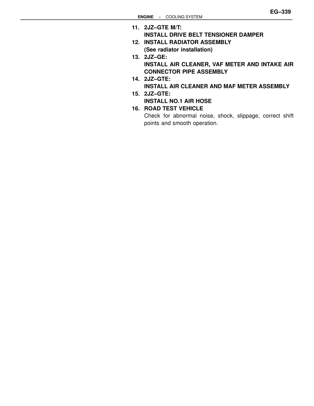 Cooling System — MK4 Supra Cooling System, page 11