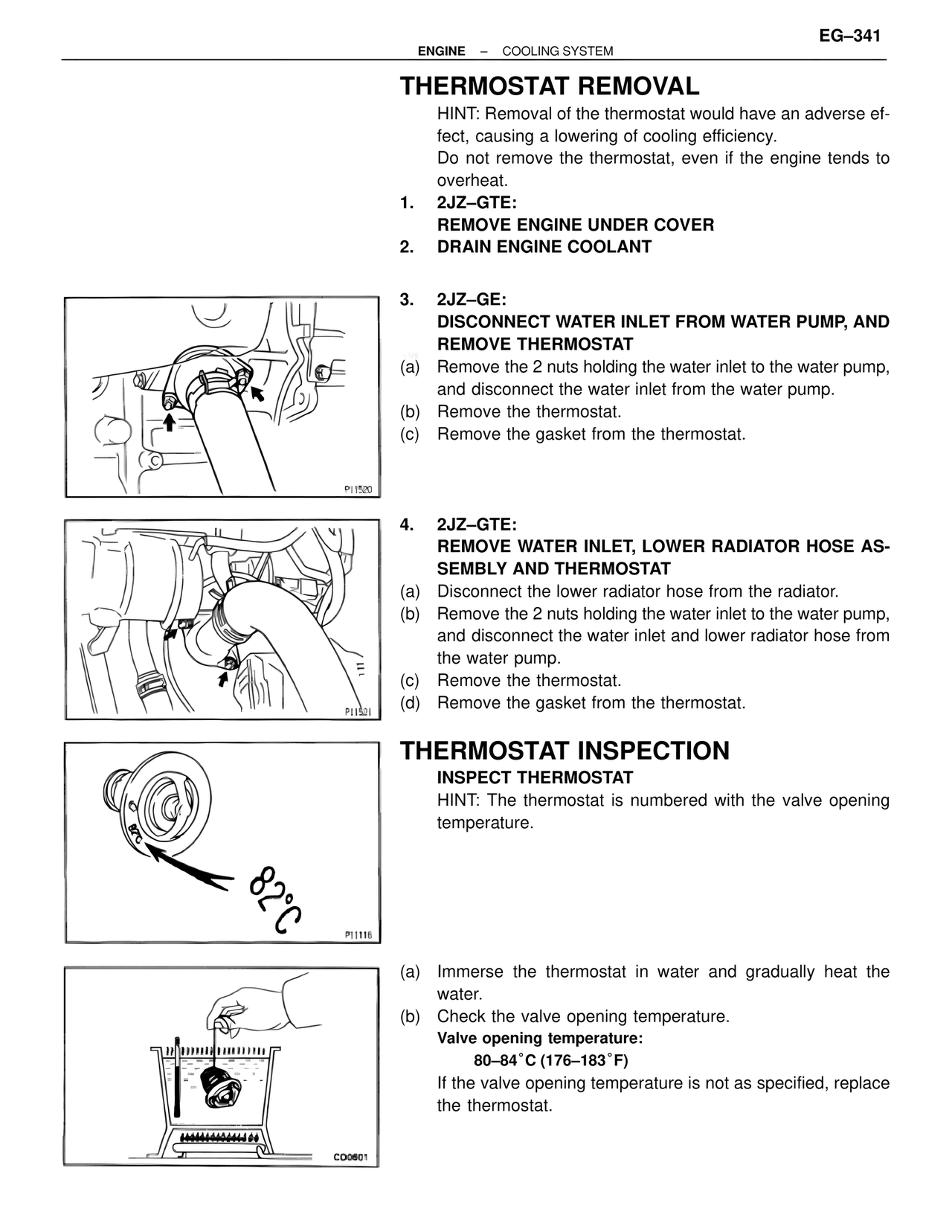 Thermostat Removal — MK4 Supra Cooling System, page 13