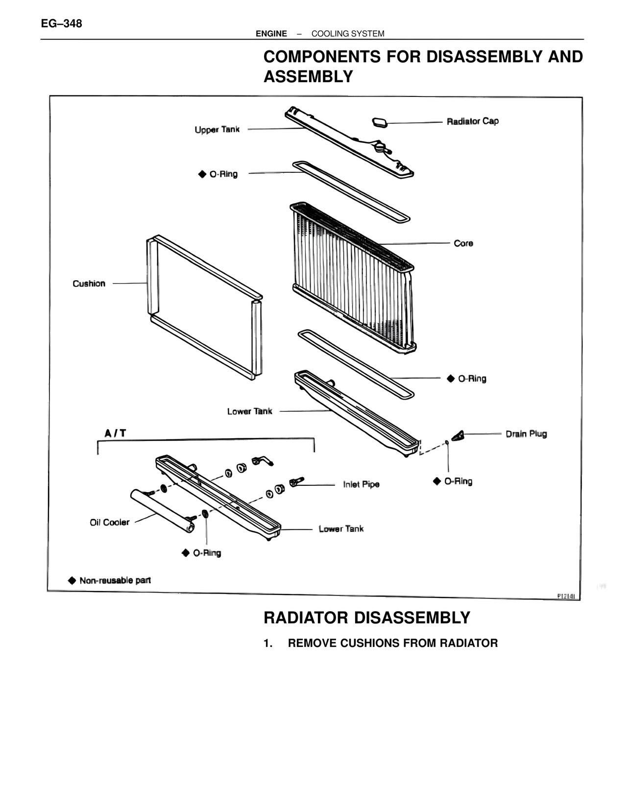 Components for Disassembly and Assembly — MK4 Supra Cooling System, page 20