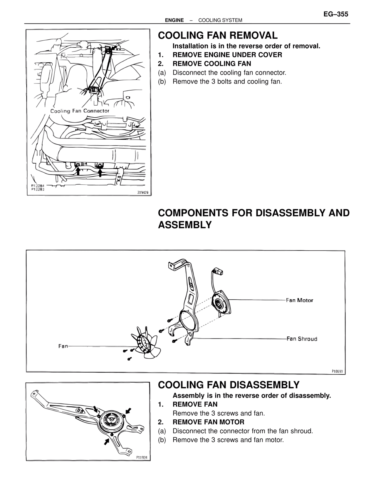 Cooling Fan Removal — MK4 Supra Cooling System, page 27